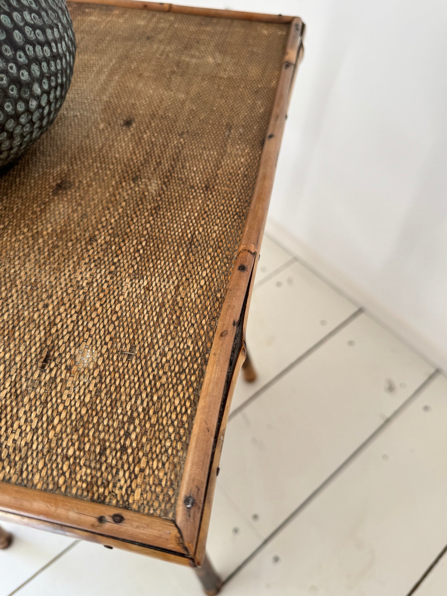 Victorian Tortoiseshell Bamboo Side Table