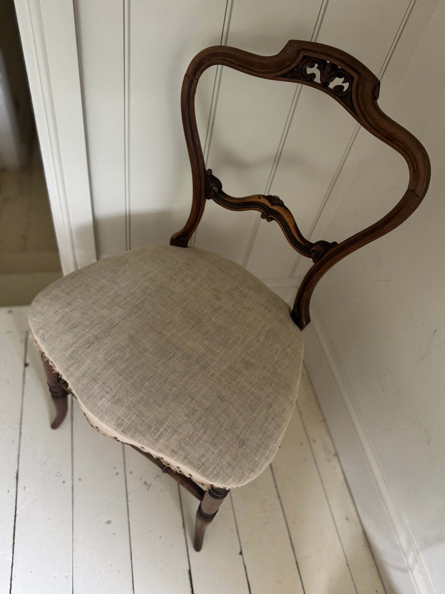 Vintage Victorian Balloon Back Chair