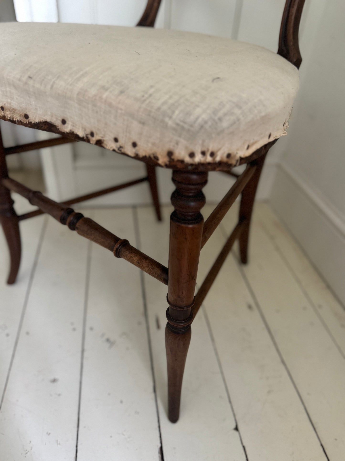 Vintage Victorian Balloon Back Chair