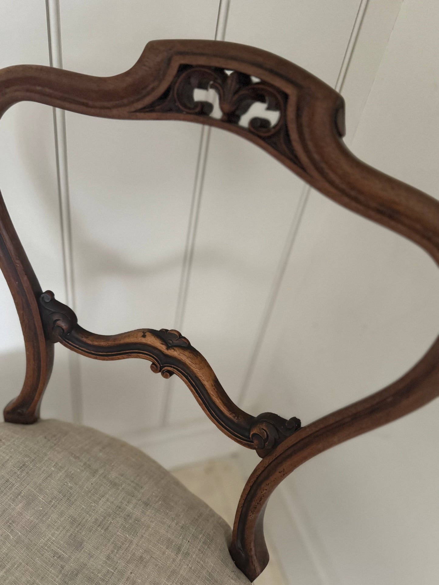 Vintage Victorian Balloon Back Chair