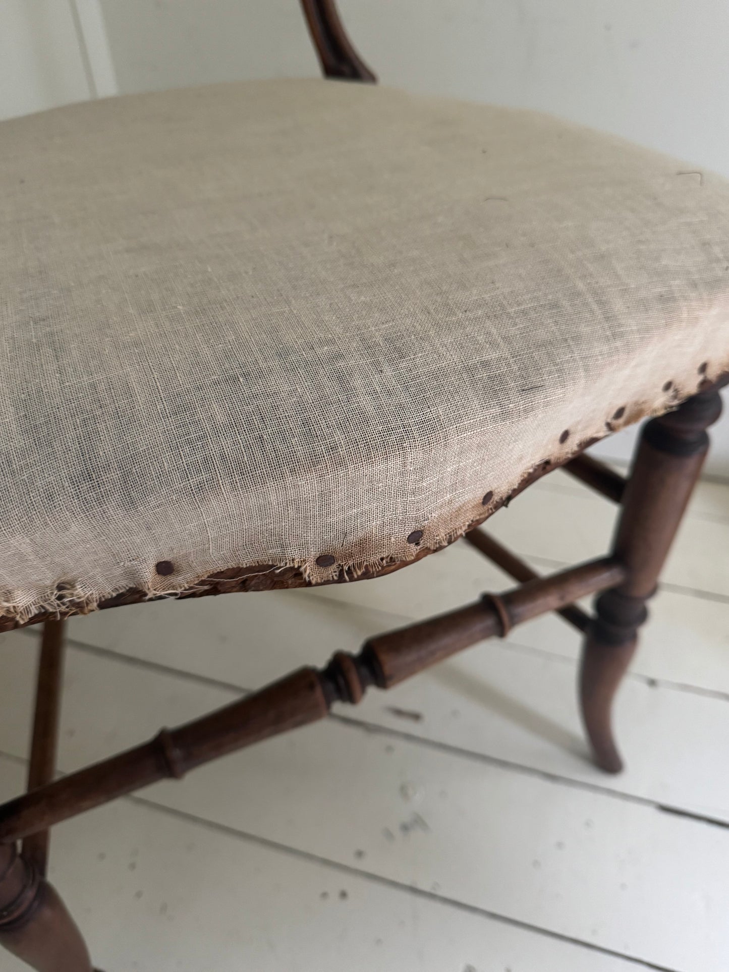 Vintage Victorian Balloon Back Chair