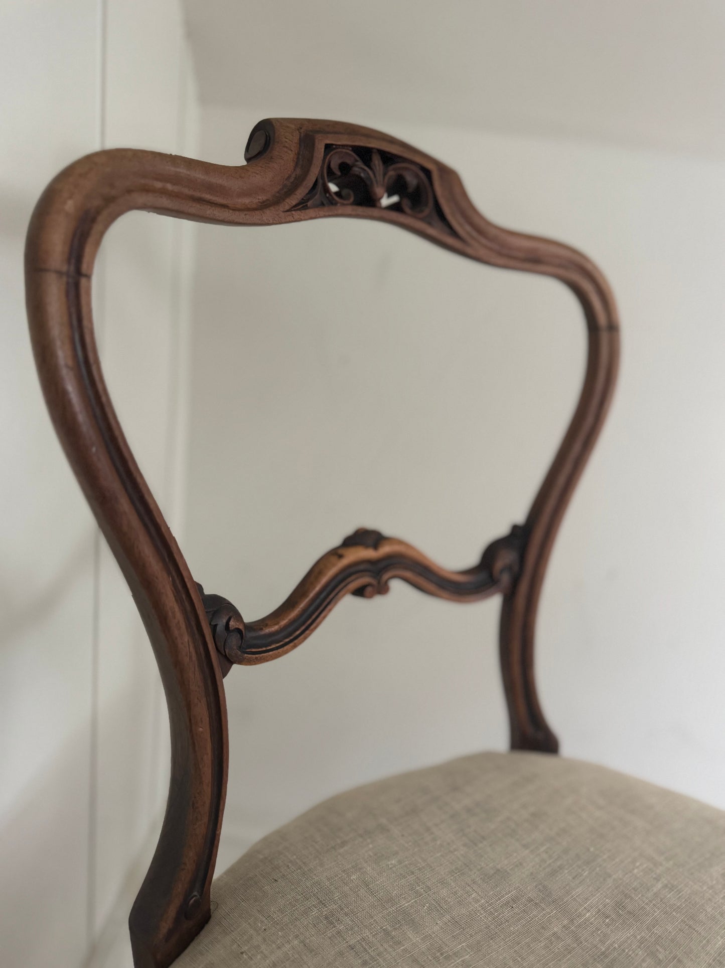 Vintage Victorian Balloon Back Chair