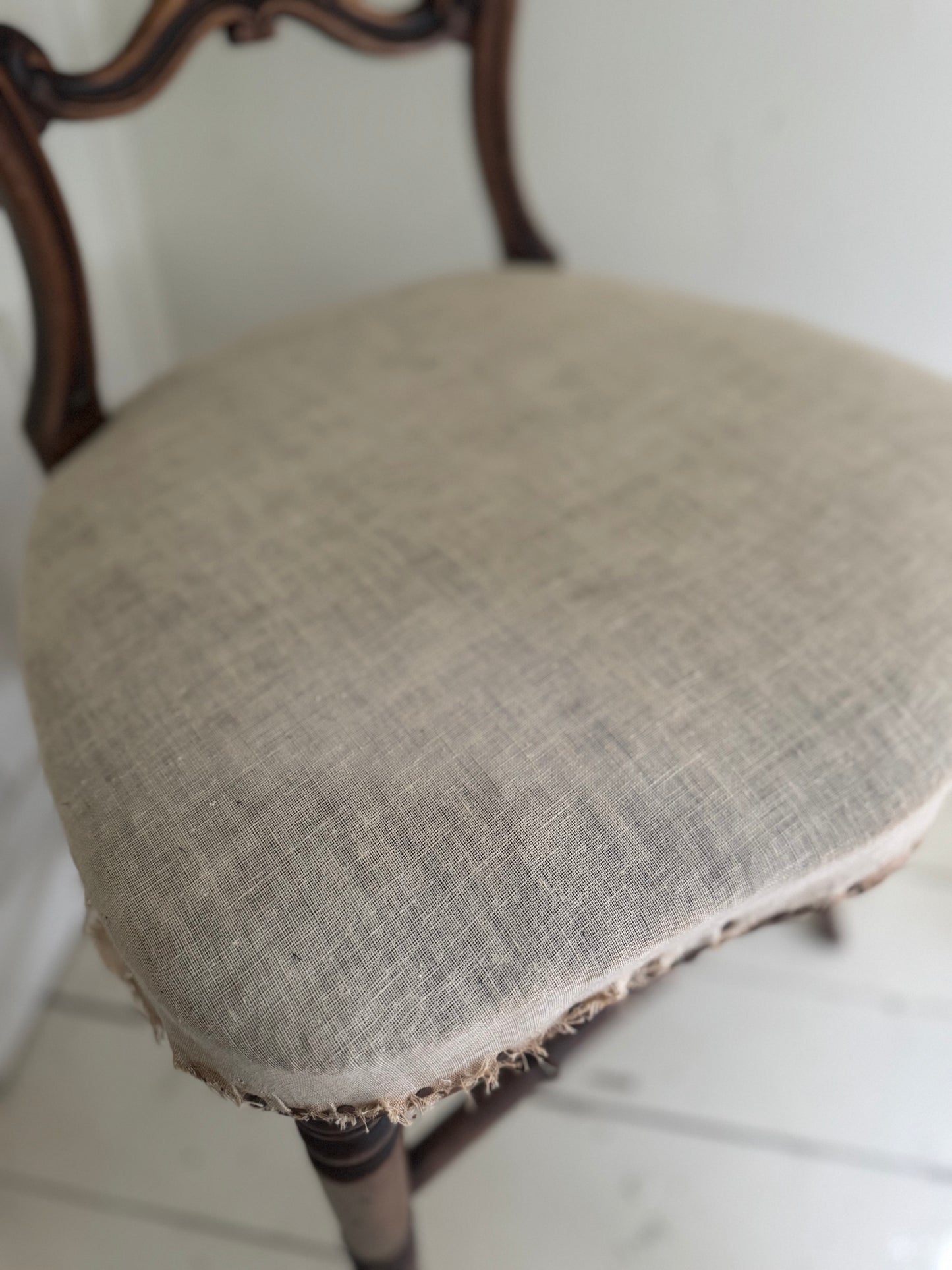 Vintage Victorian Balloon Back Chair