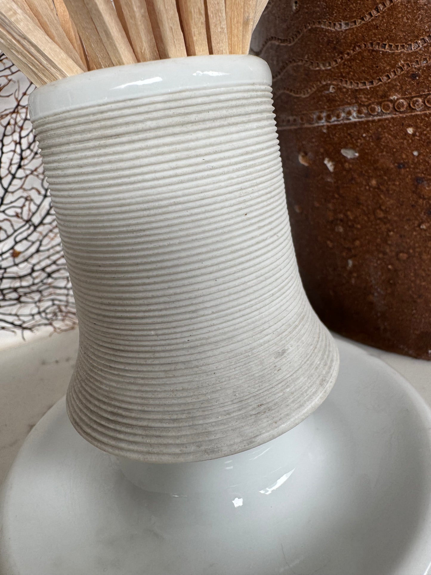 Antique French Match Pot