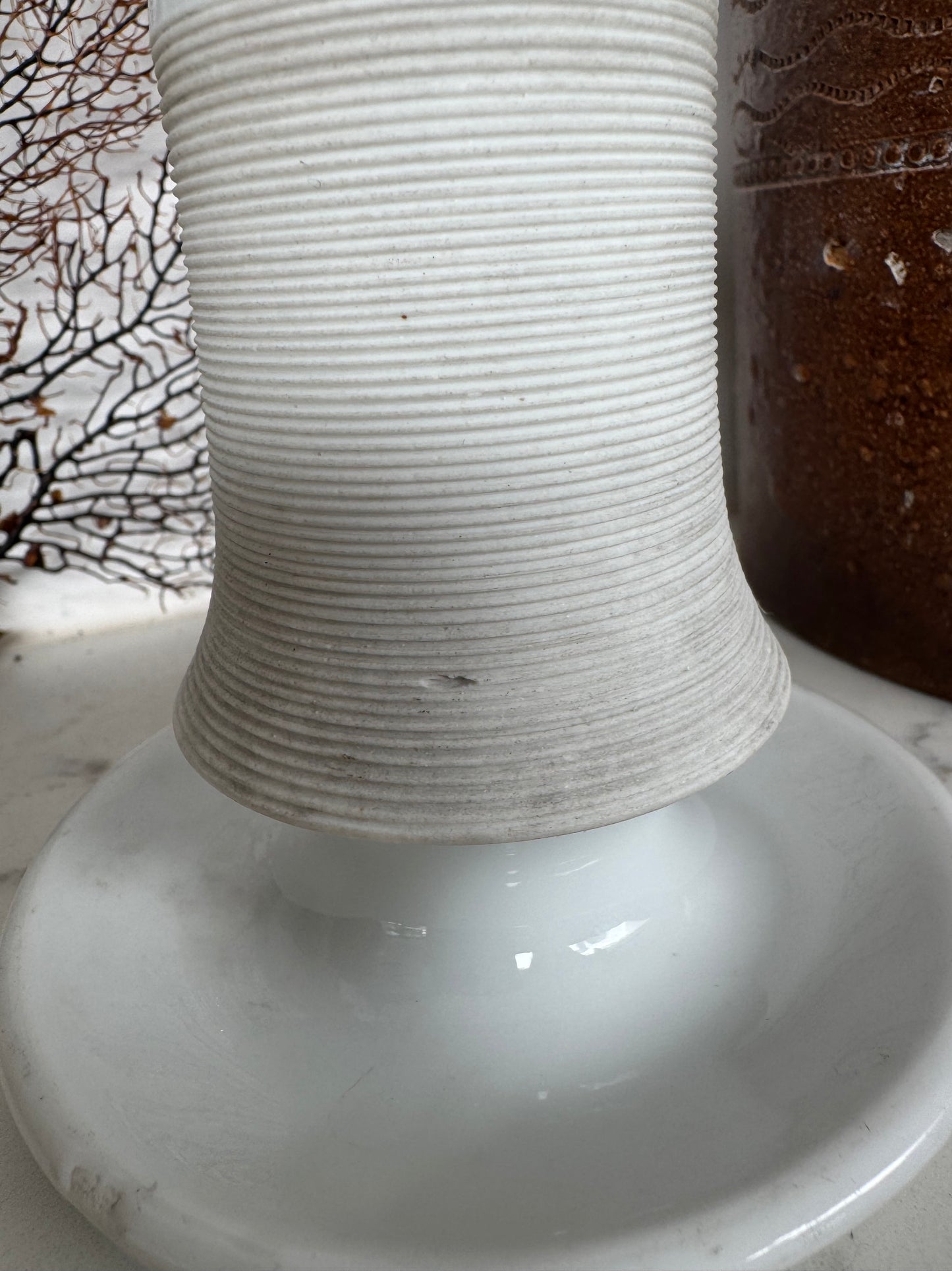 Antique French Match Pot