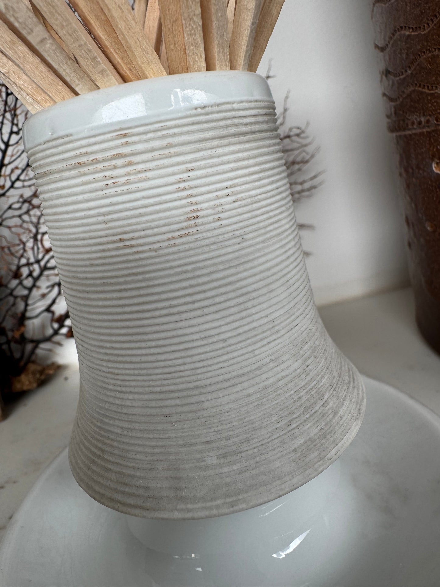 Antique French Match Pot
