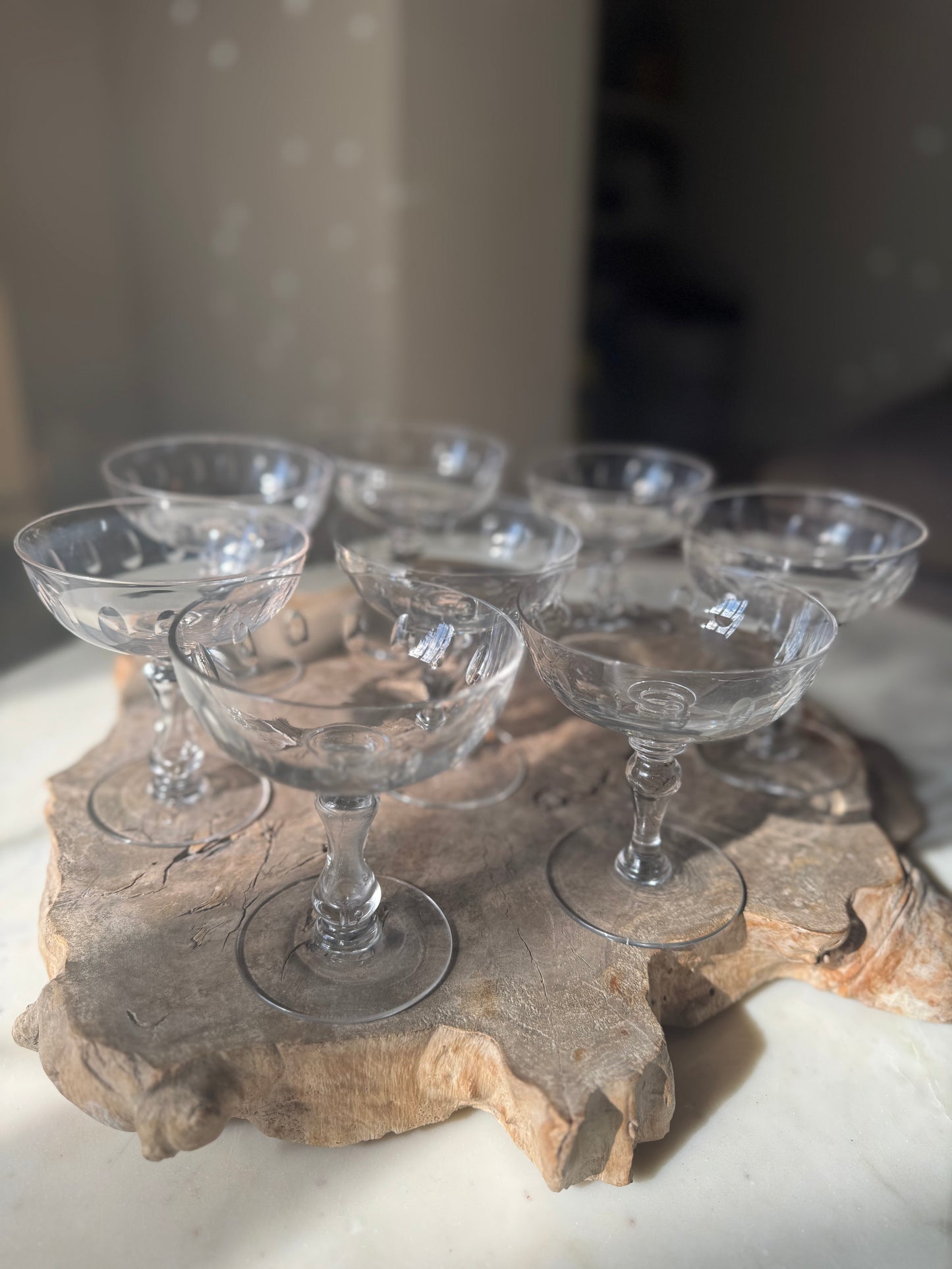 Set of 6 Vintage French Champagne Coupes