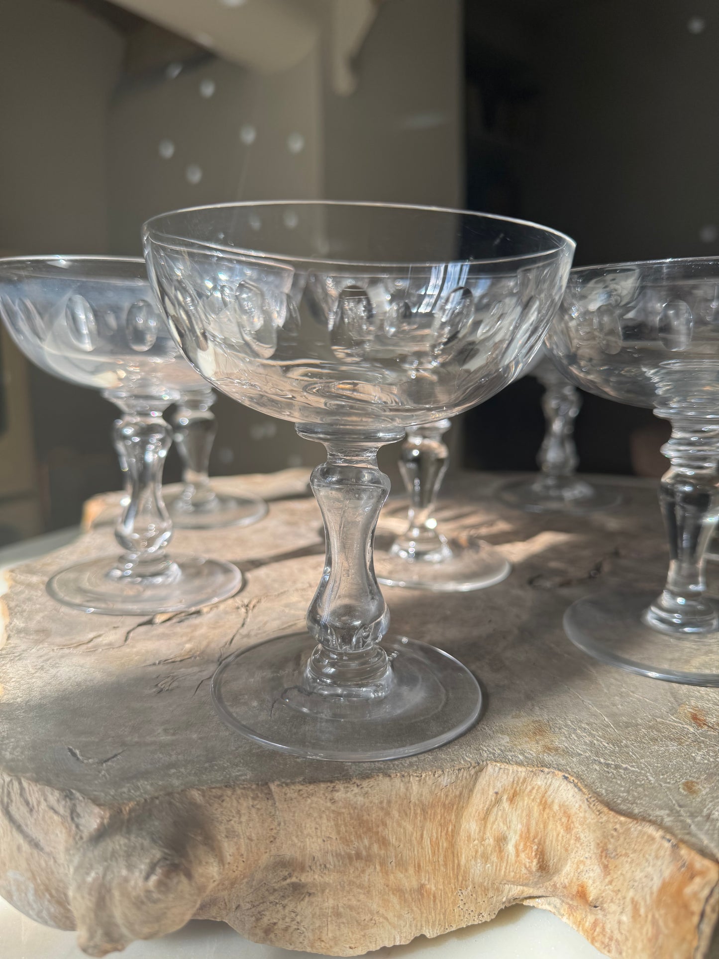 Set of 6 Vintage French Champagne Coupes