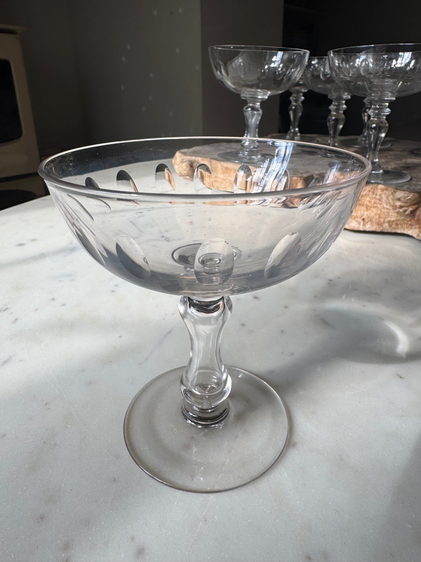 Set of 6 Vintage French Champagne Coupes