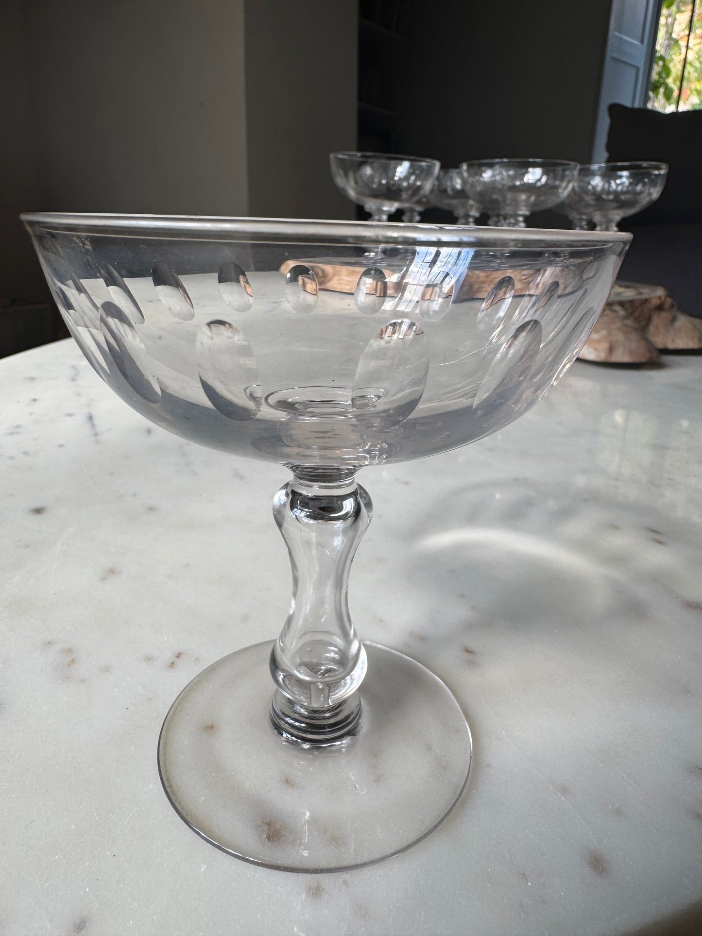 Set of 6 Vintage French Champagne Coupes
