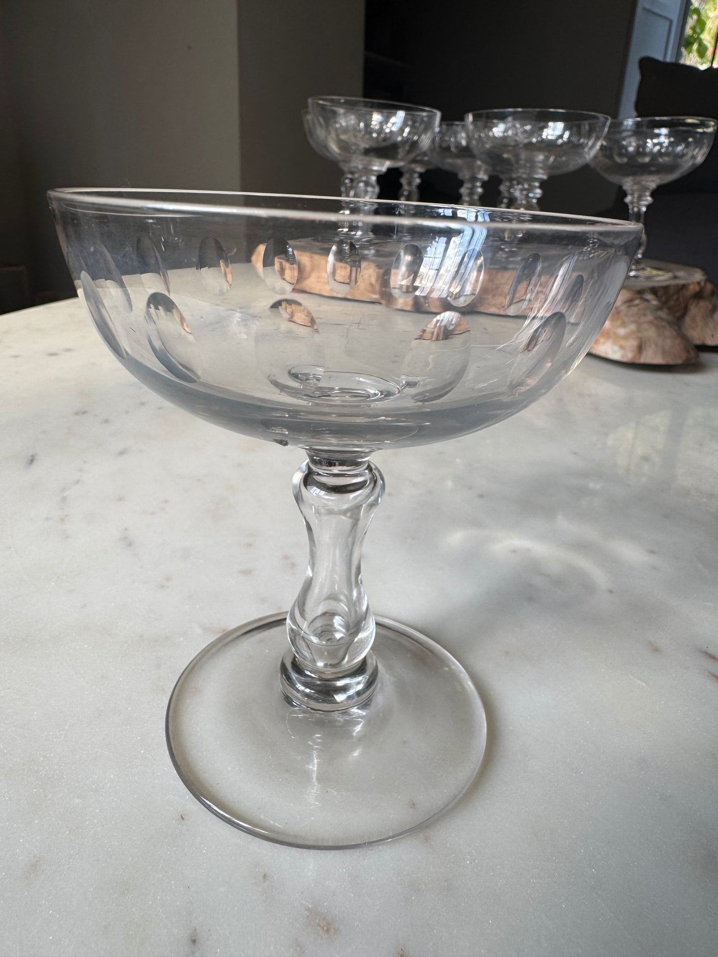 Set of 6 Vintage French Champagne Coupes