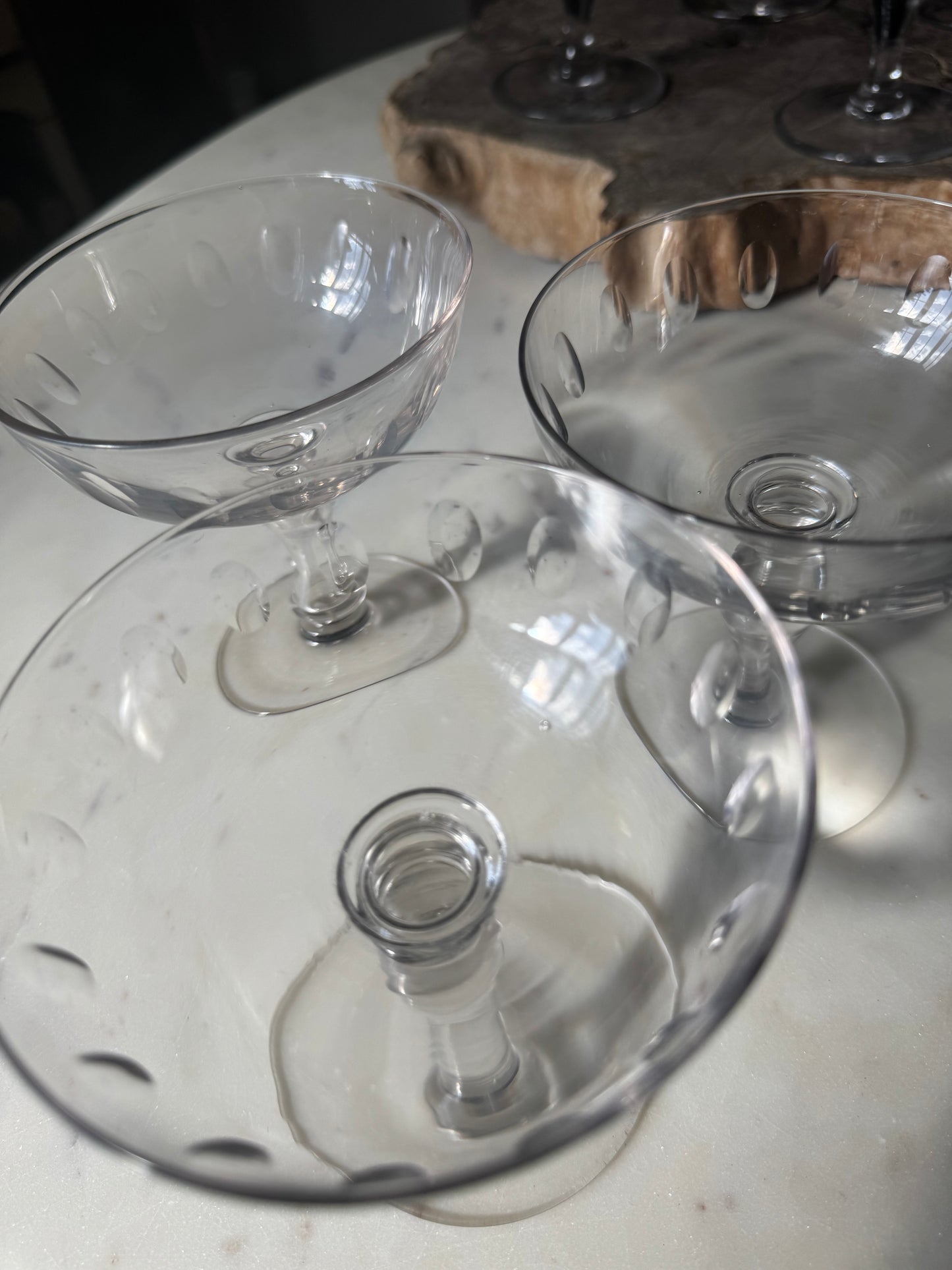 Set of 6 Vintage French Champagne Coupes