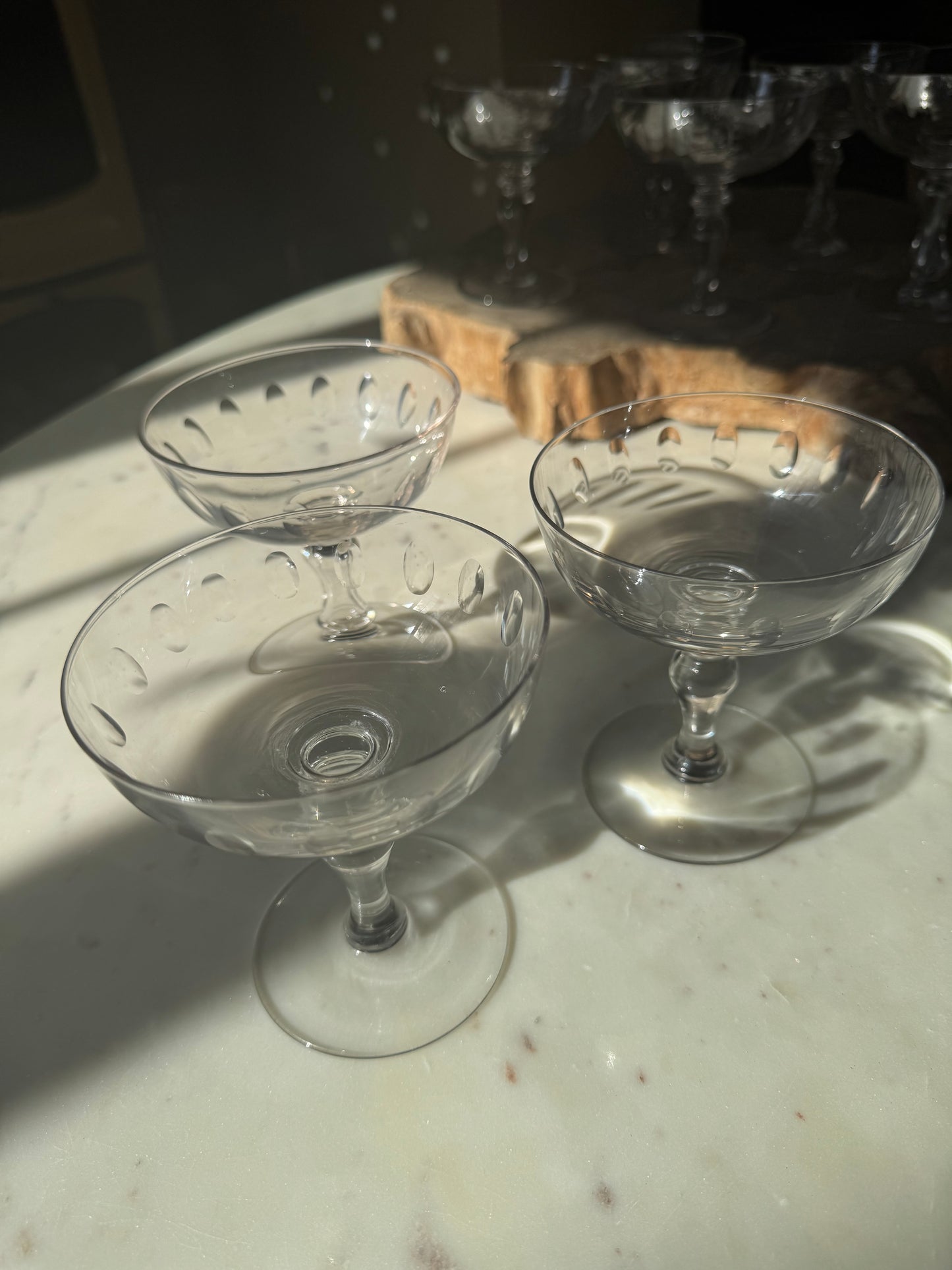 Set of 6 Vintage French Champagne Coupes