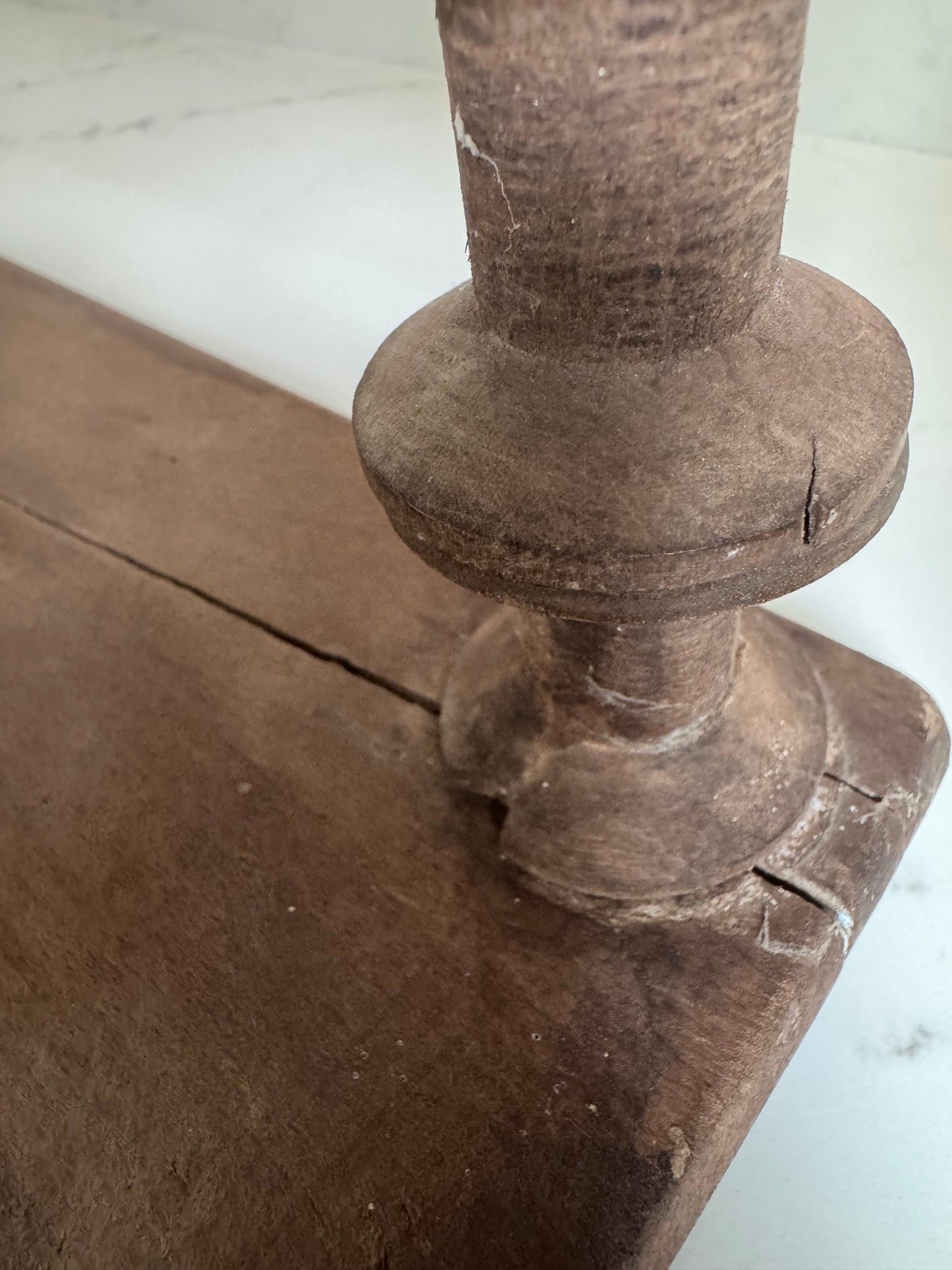 Vintage French Bobbin Spool Hanging Shelves