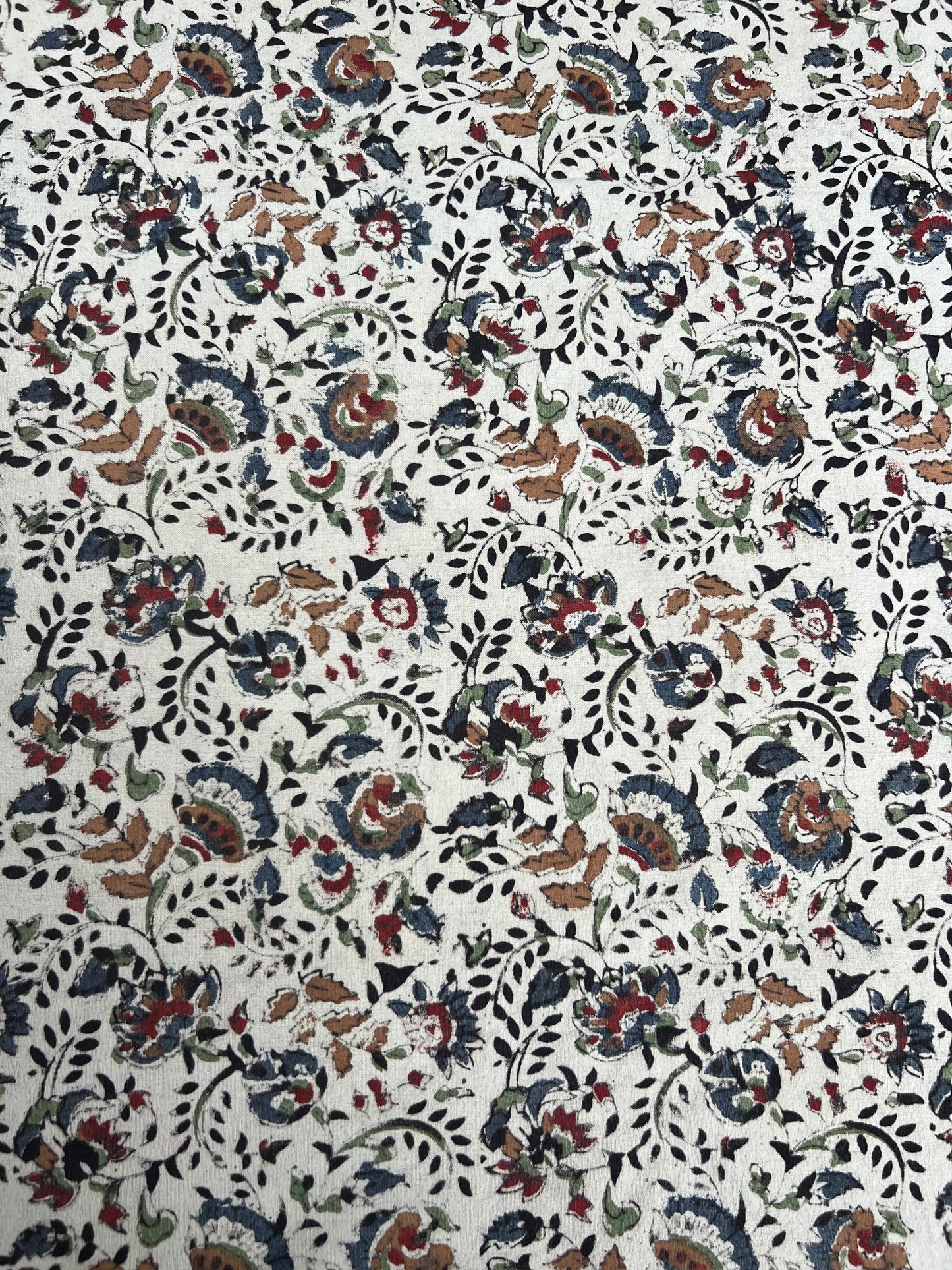Vintage Indian Block Printed Table Cloth