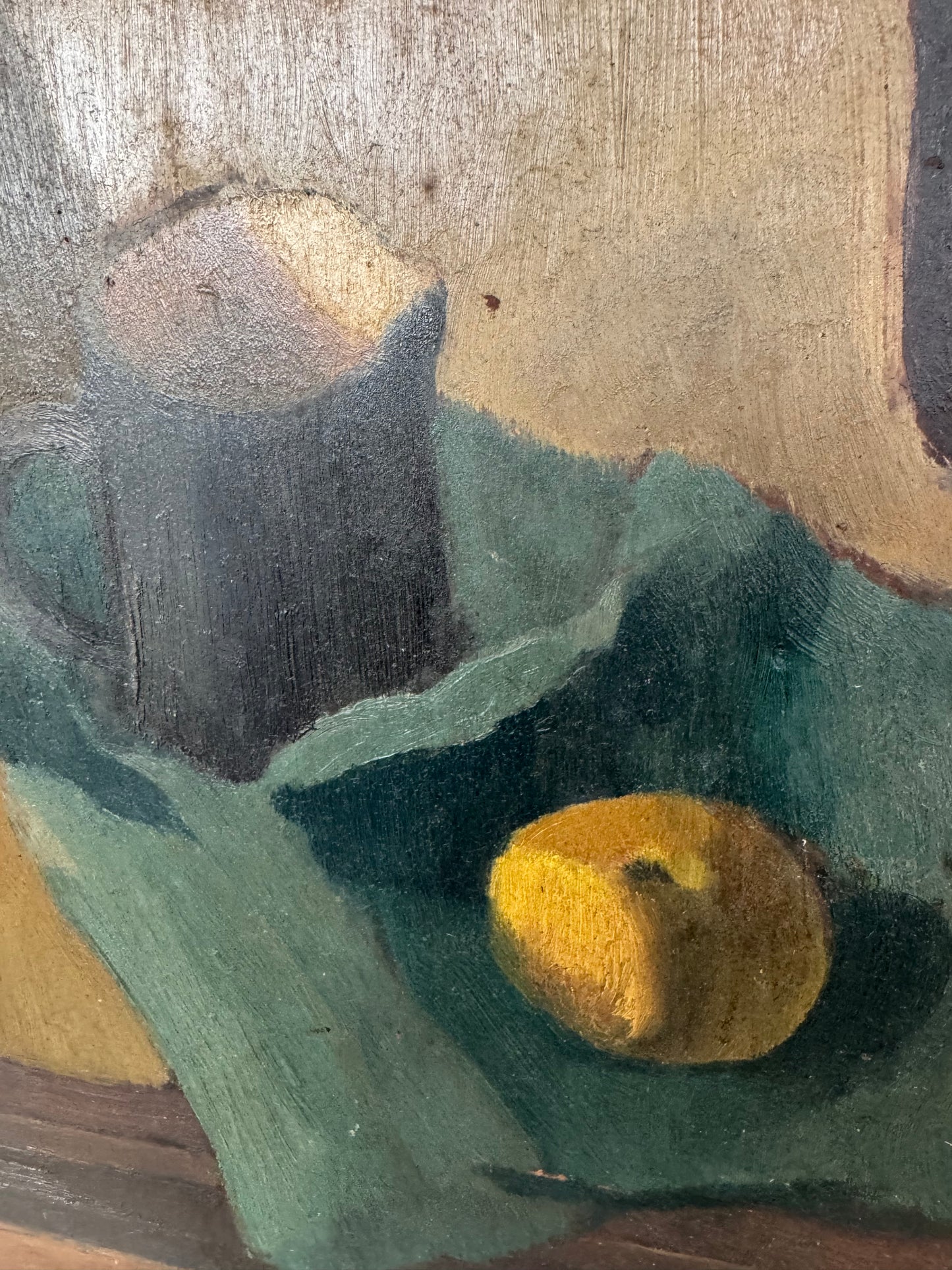 Vintage Mid Century Still Life Oil On Canvas Framed