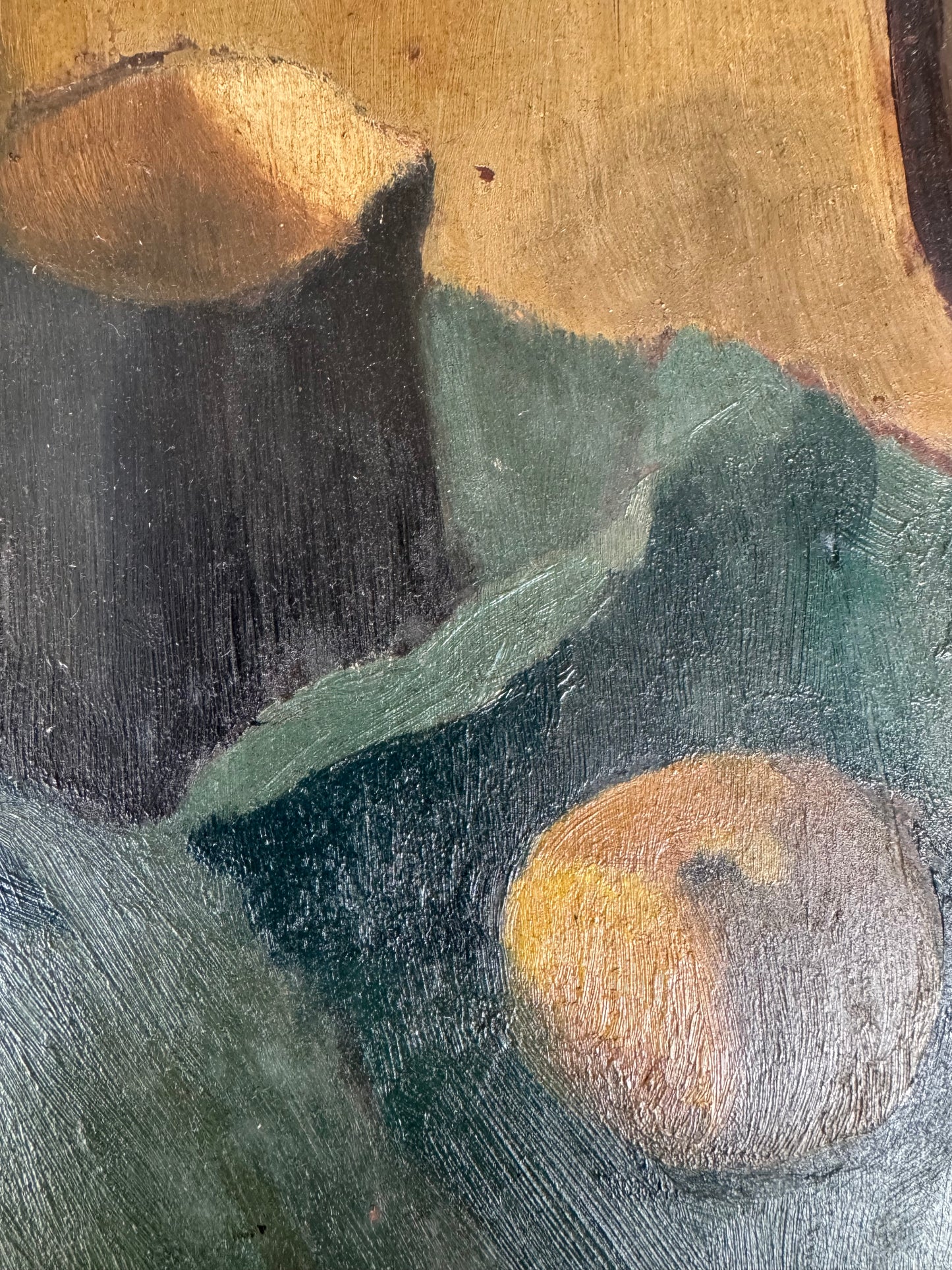 Vintage Mid Century Still Life Oil On Canvas Framed
