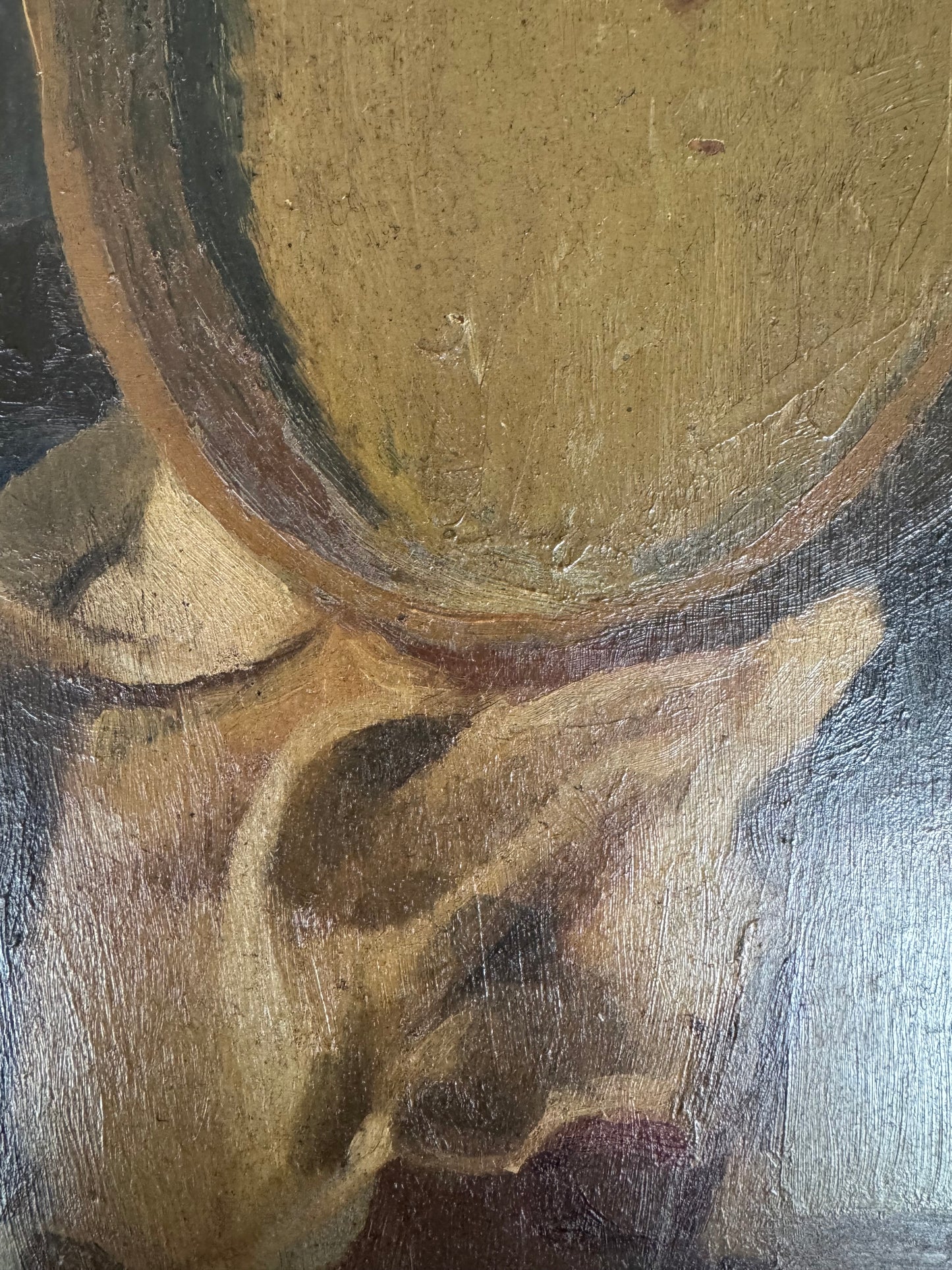 Vintage Mid Century Still Life Oil On Canvas Framed
