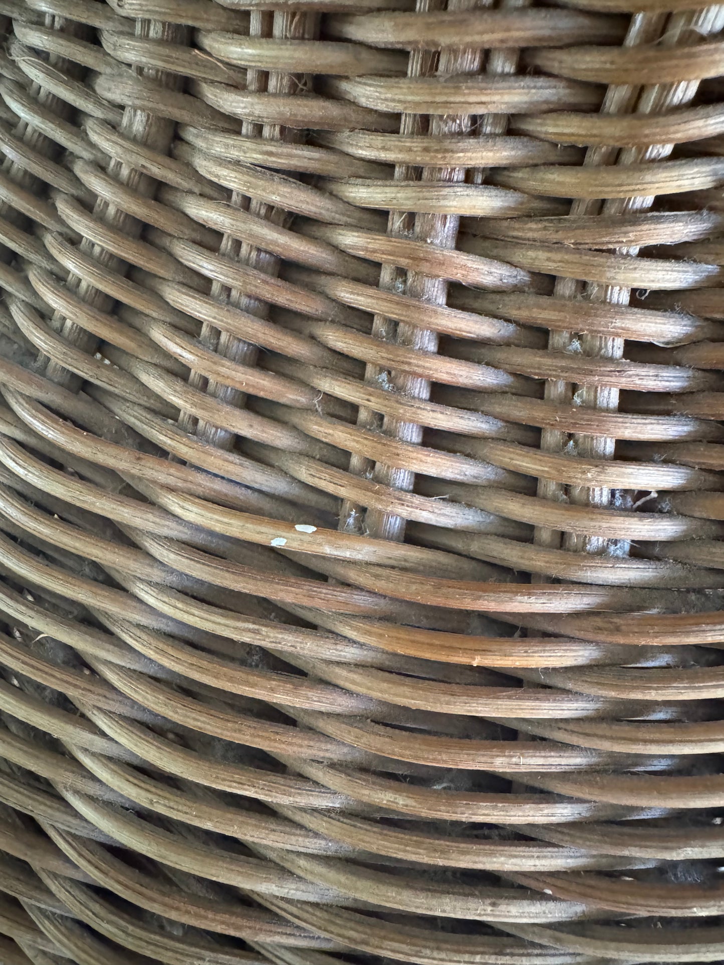 Very Large Vintage Rattan Vase