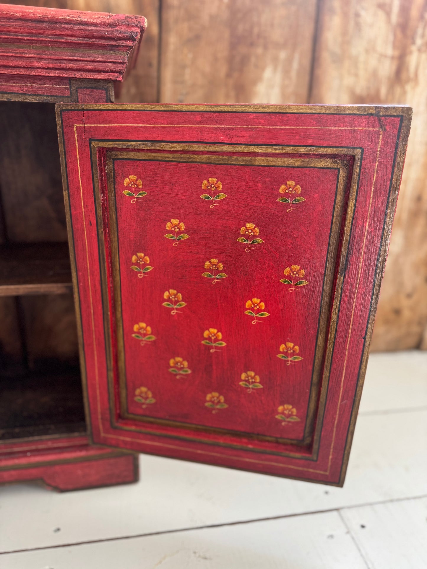 Vintage Hand Painted Cupboard