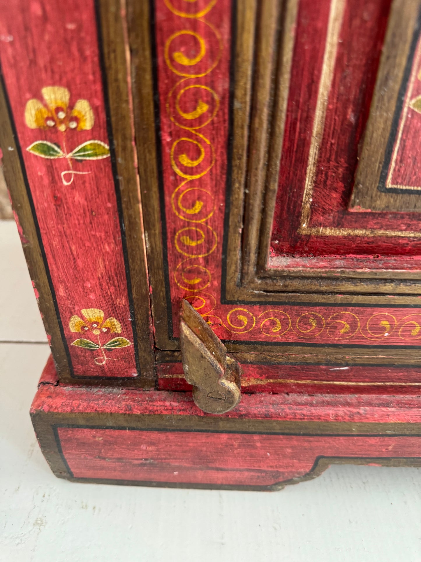 Vintage Hand Painted Cupboard