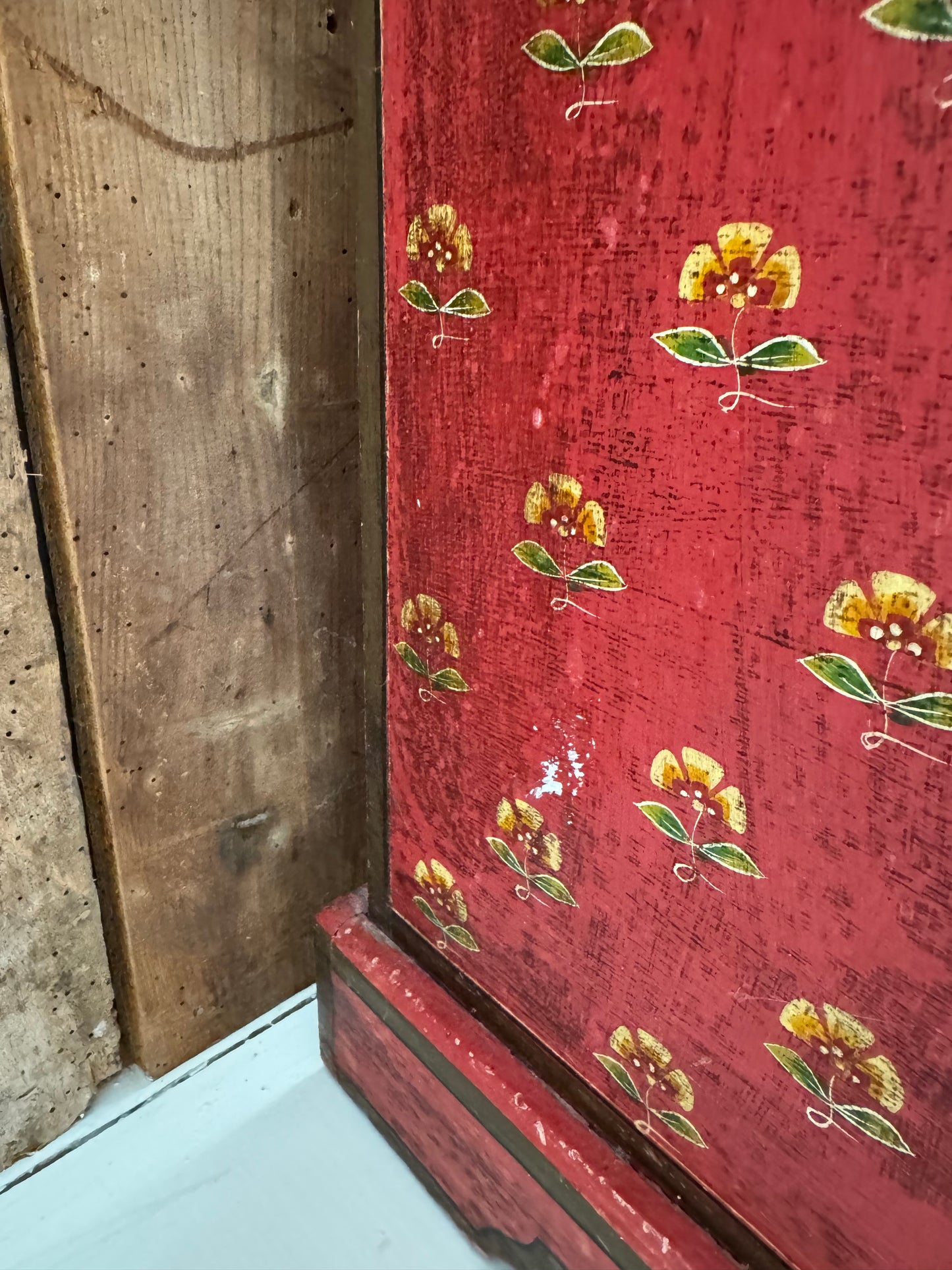 Vintage Hand Painted Cupboard