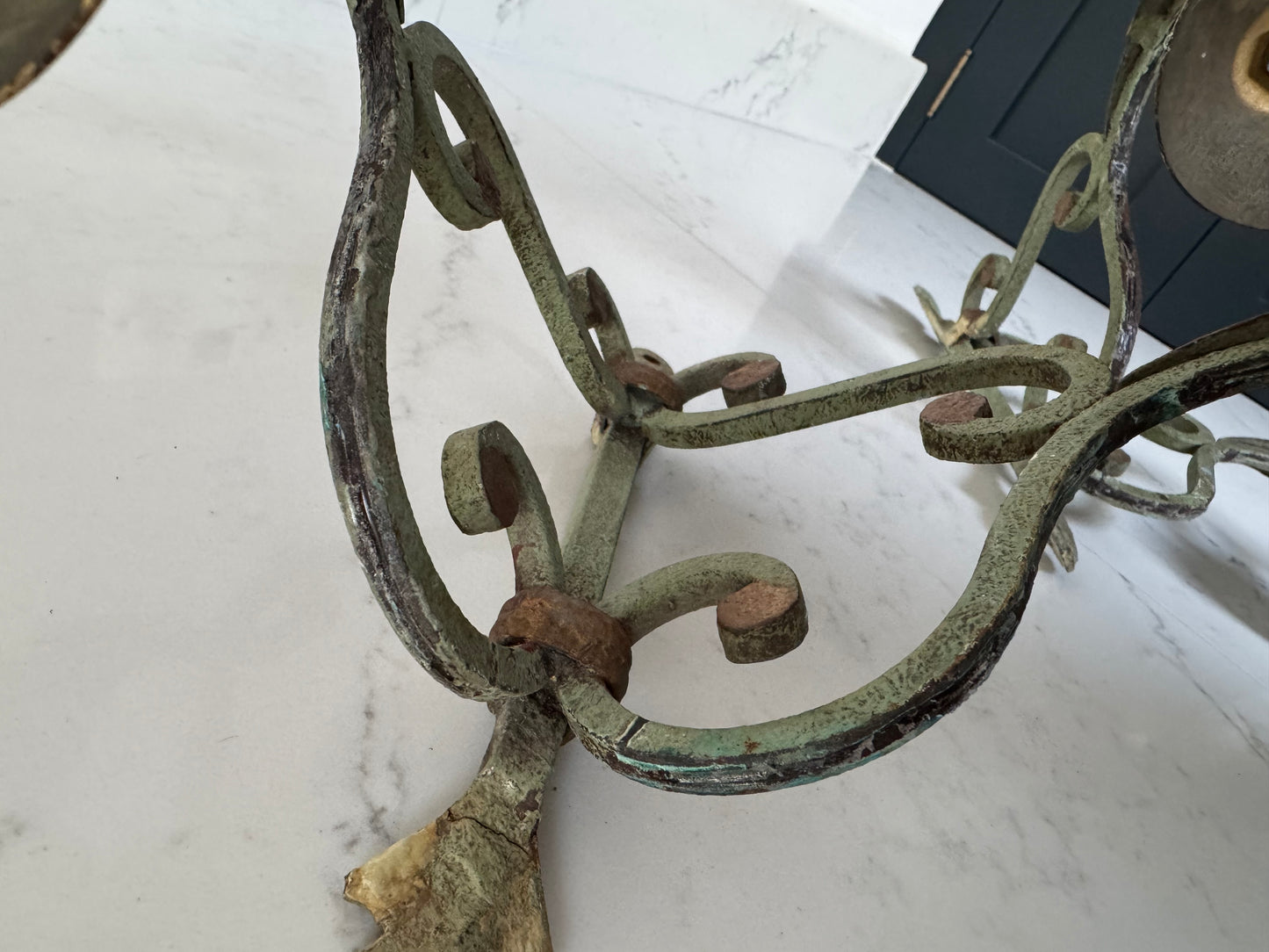 Pair Of Antique French Wrought Iron Candle Wall Sconces