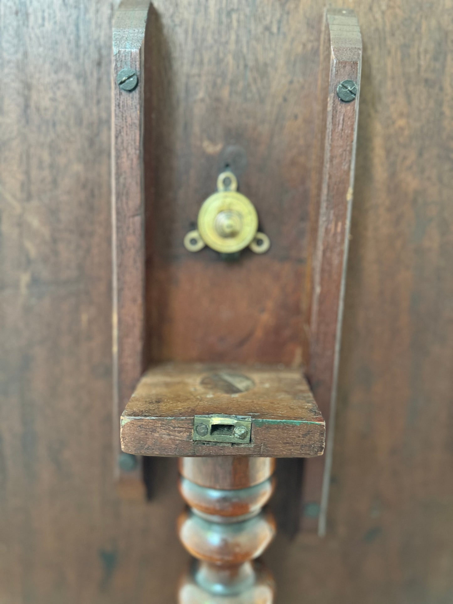 Antique Bobbin Tilt Top Mahogany Side Table