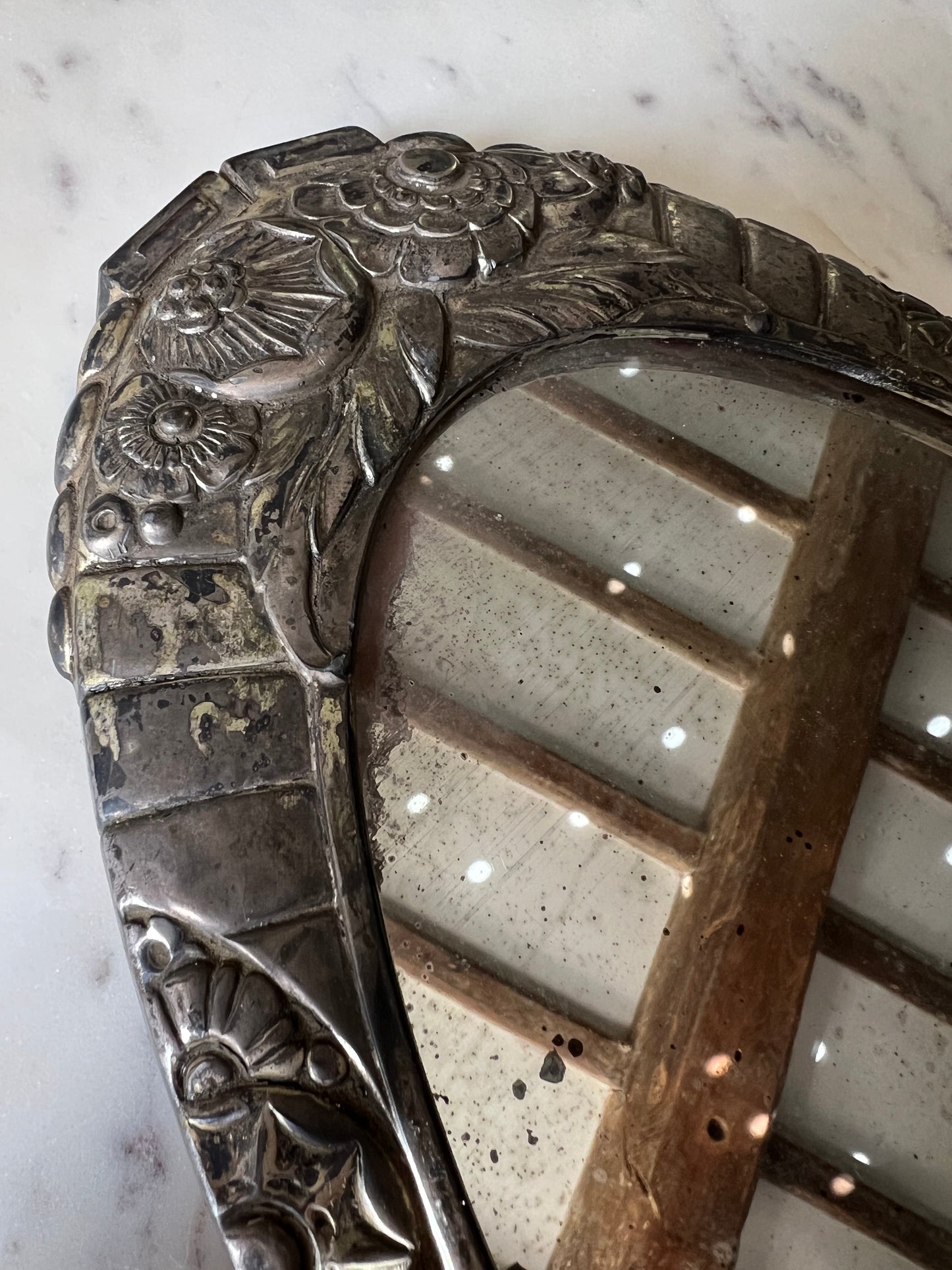 Vintage French Art Deco Mirrored Tray