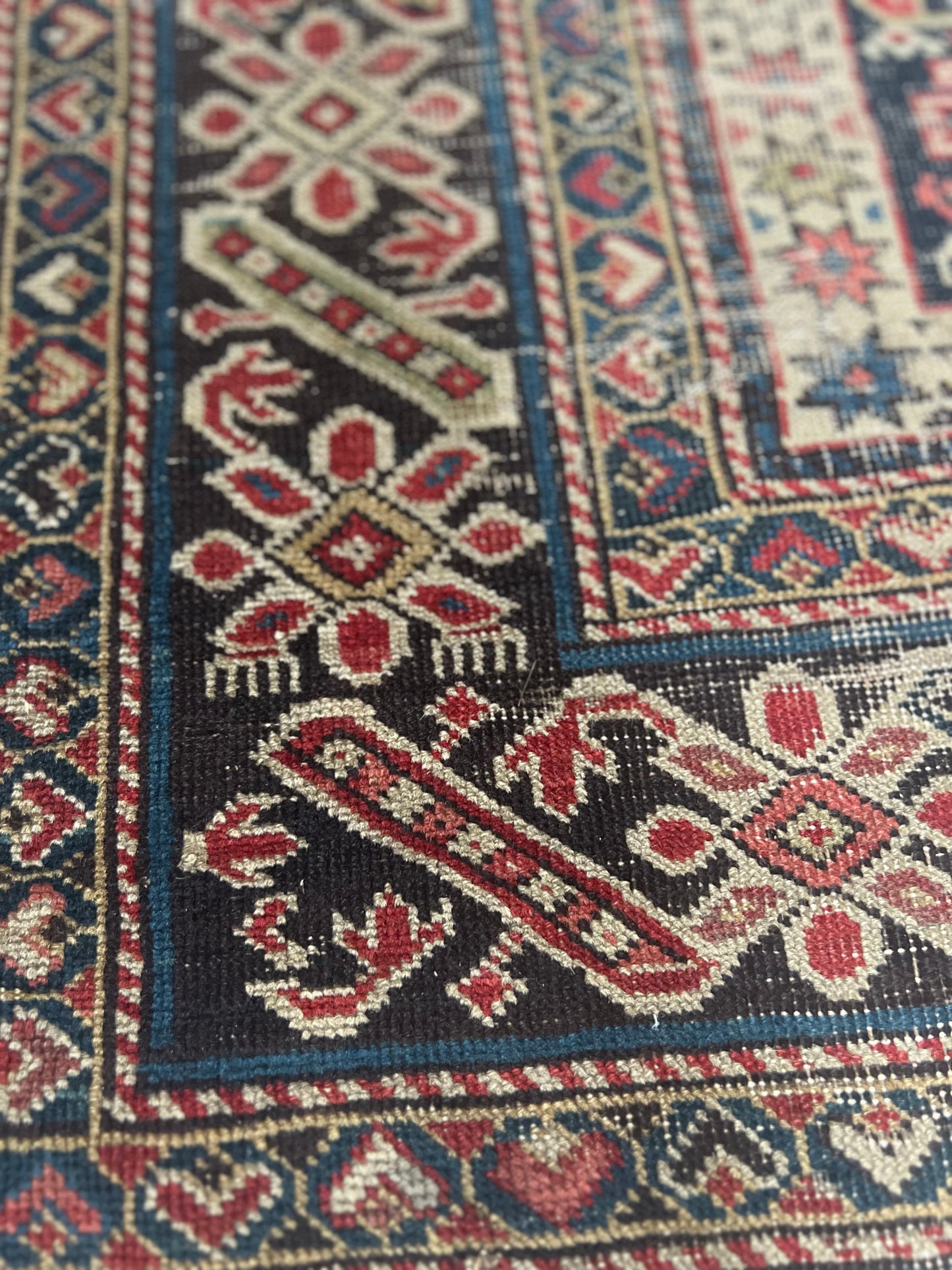 Beautiful Old Country House Kazak Rug