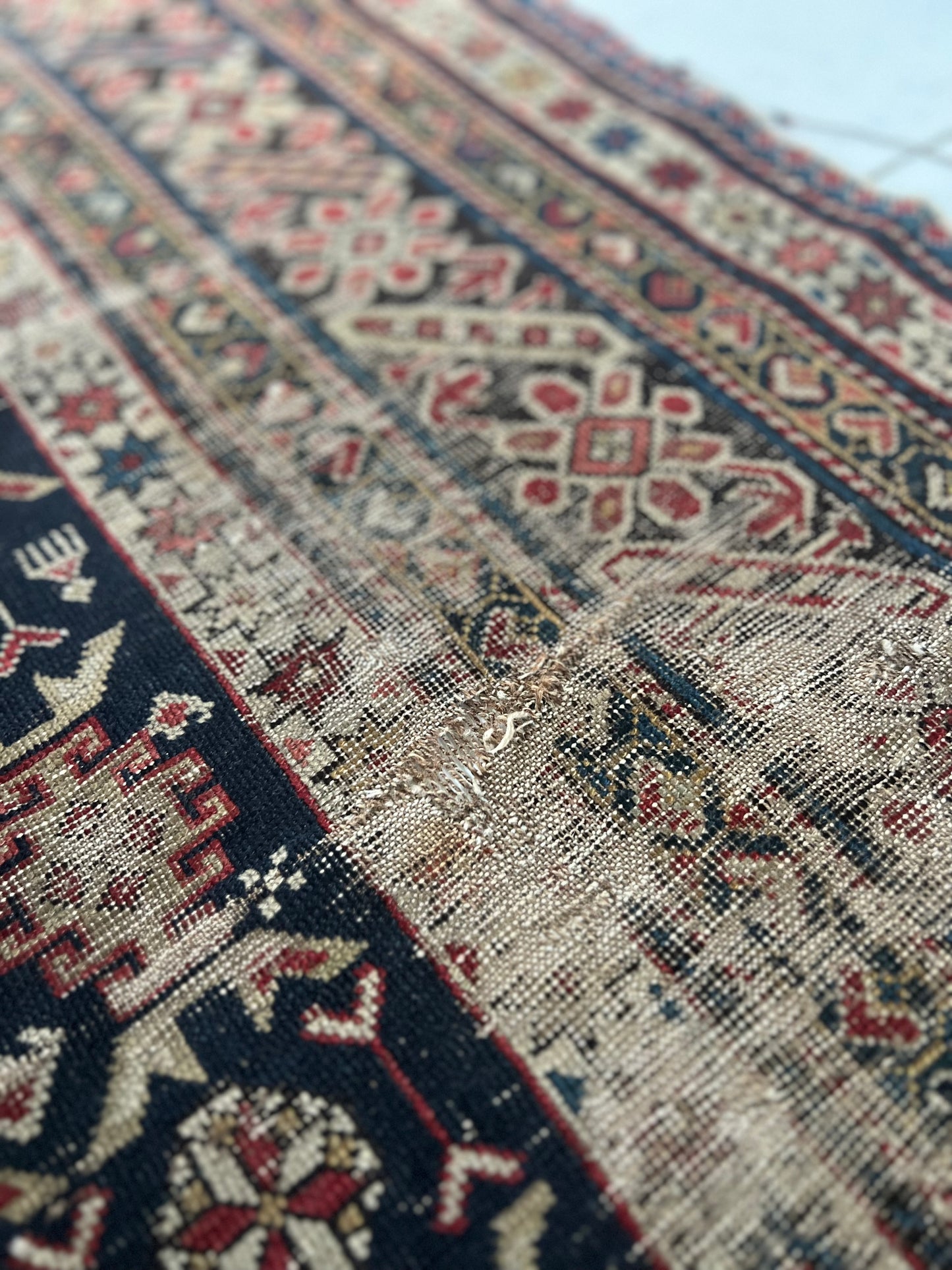 Beautiful Old Country House Kazak Rug