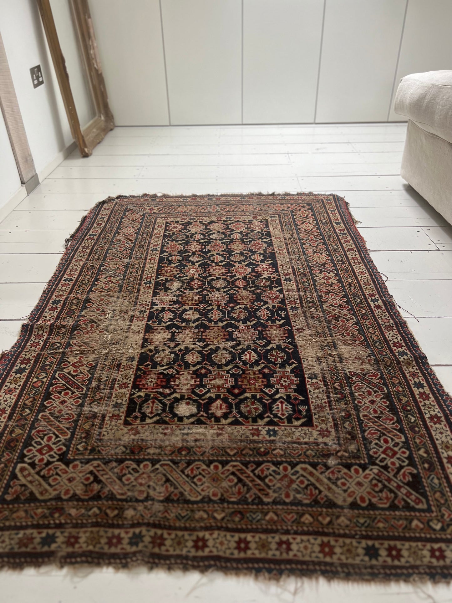 Beautiful Old Country House Kazak Rug