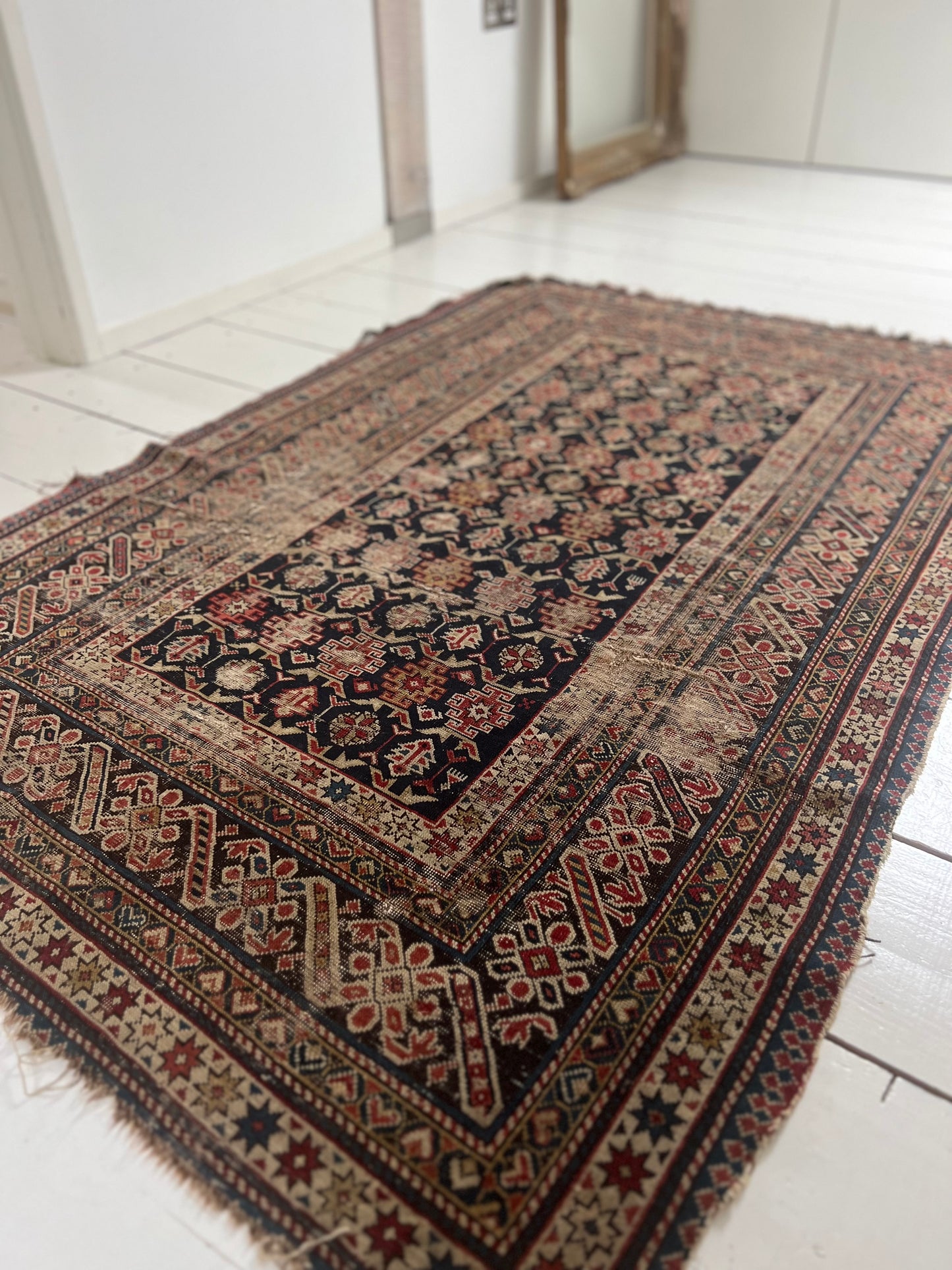 Beautiful Old Country House Kazak Rug