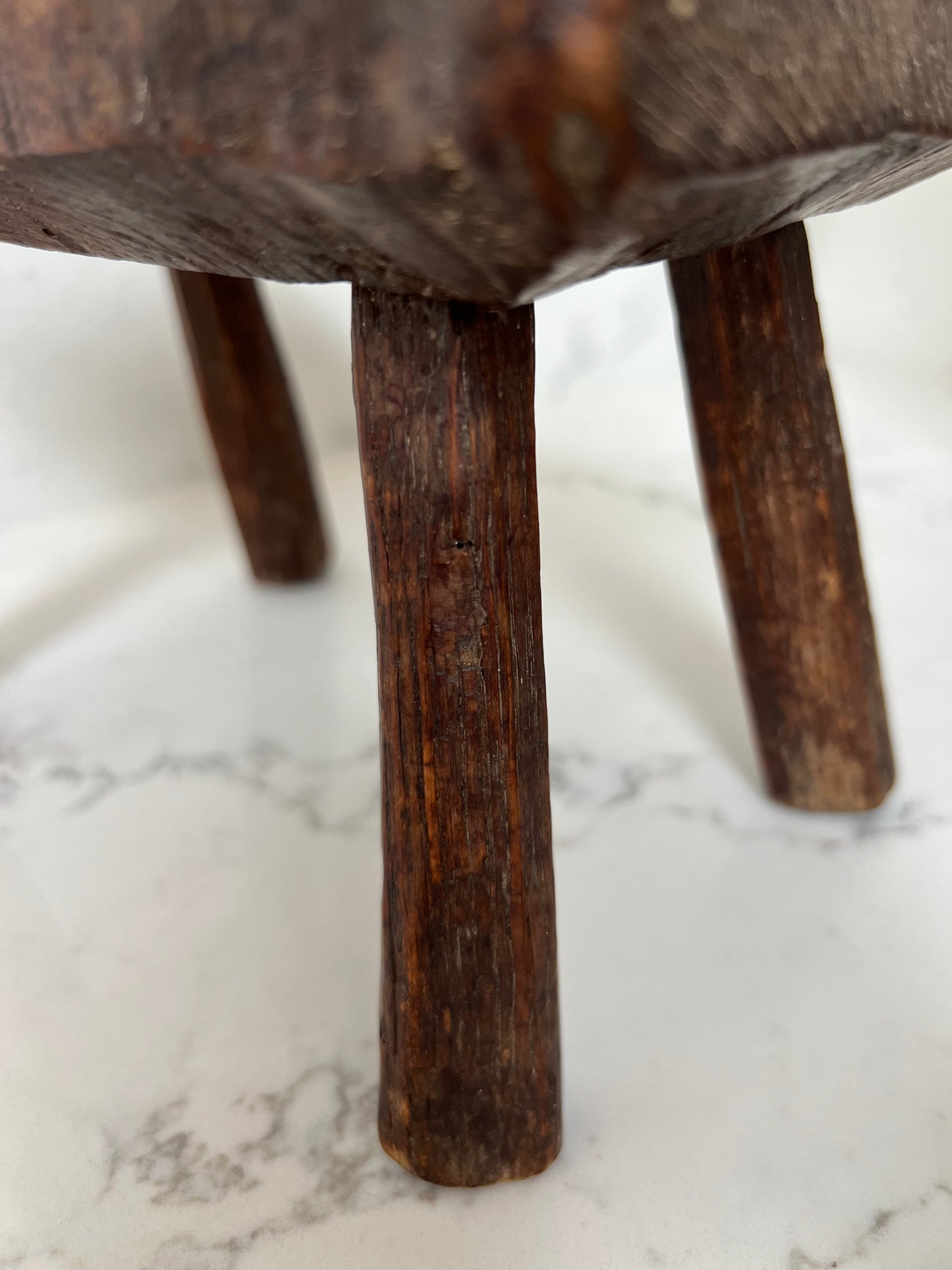 Tiny Vintage Rustic Stool