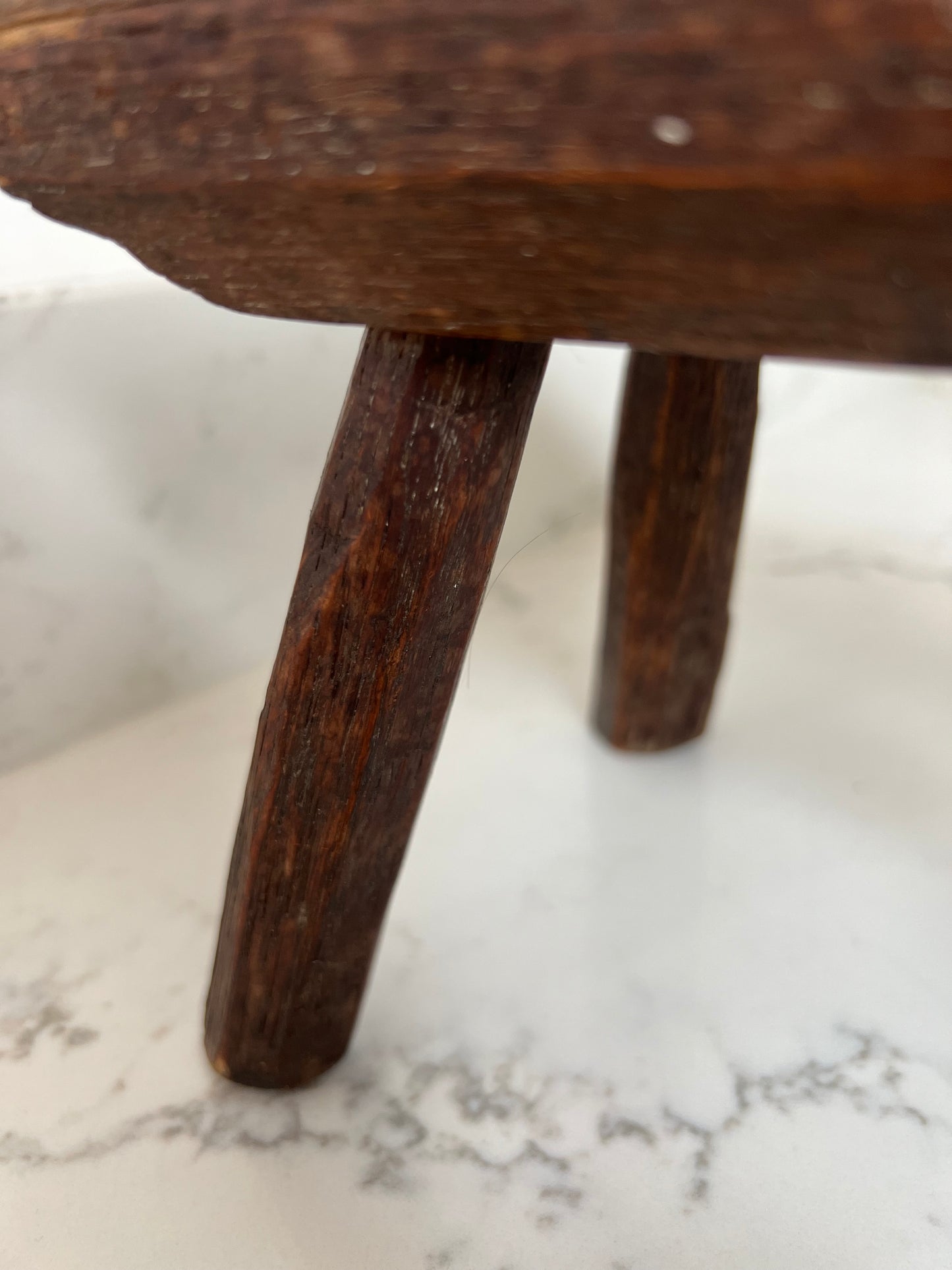 Tiny Vintage Rustic Stool