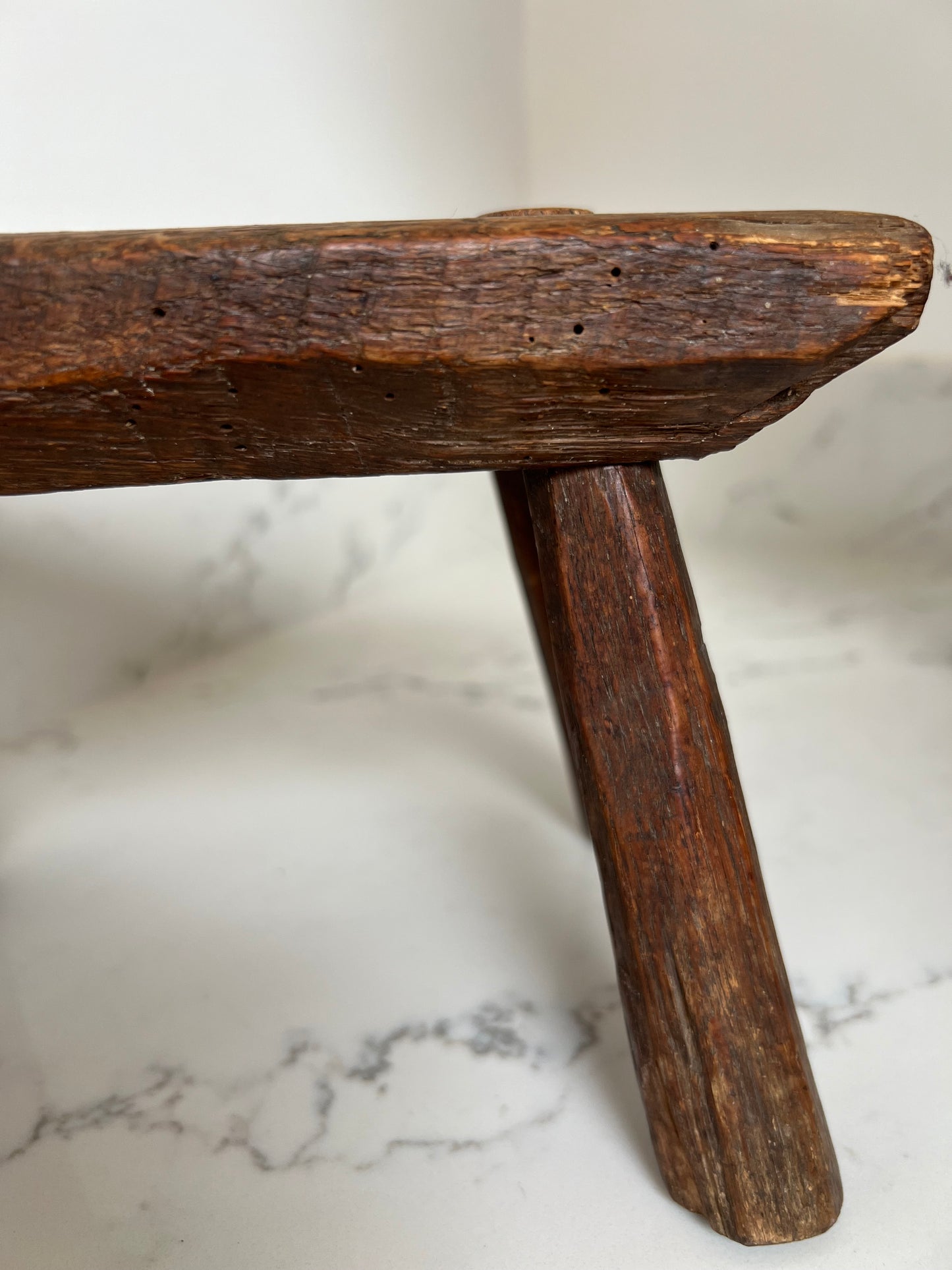 Tiny Vintage Rustic Stool