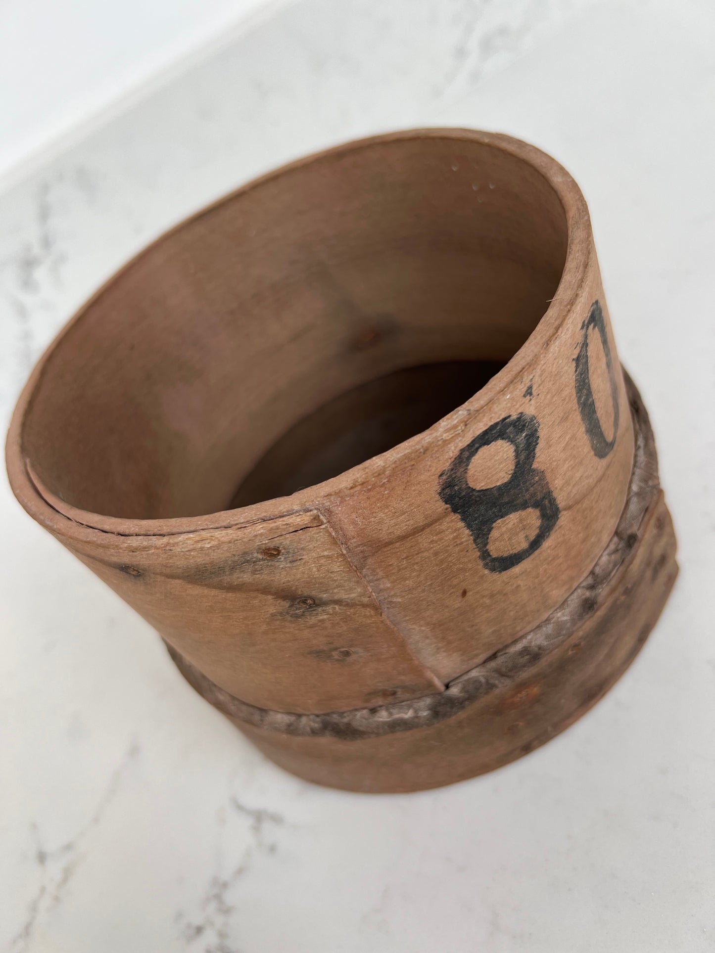 Small Vintage Bentwood Flour Sieve