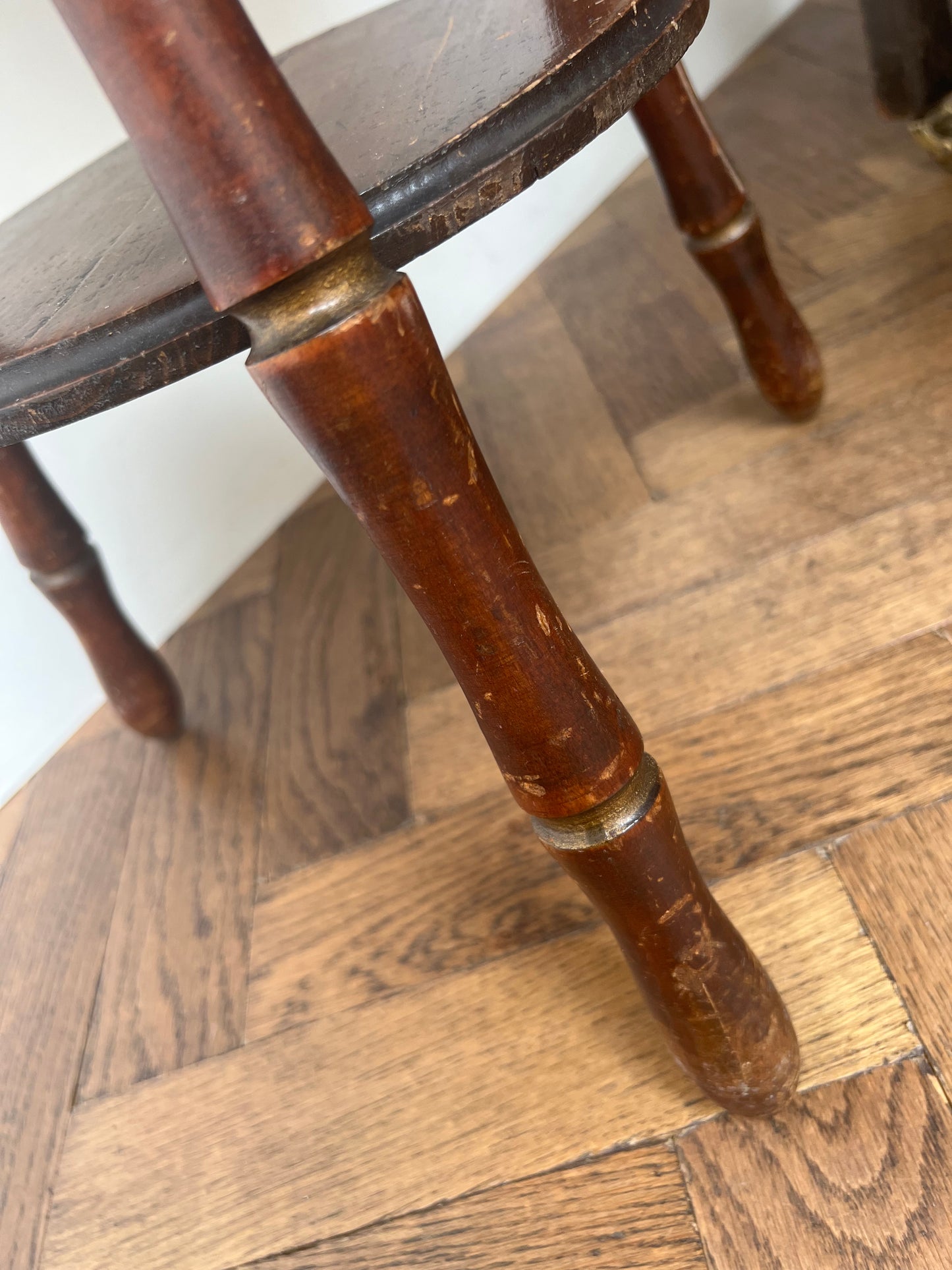 Vintage Faux Bamboo Side Table