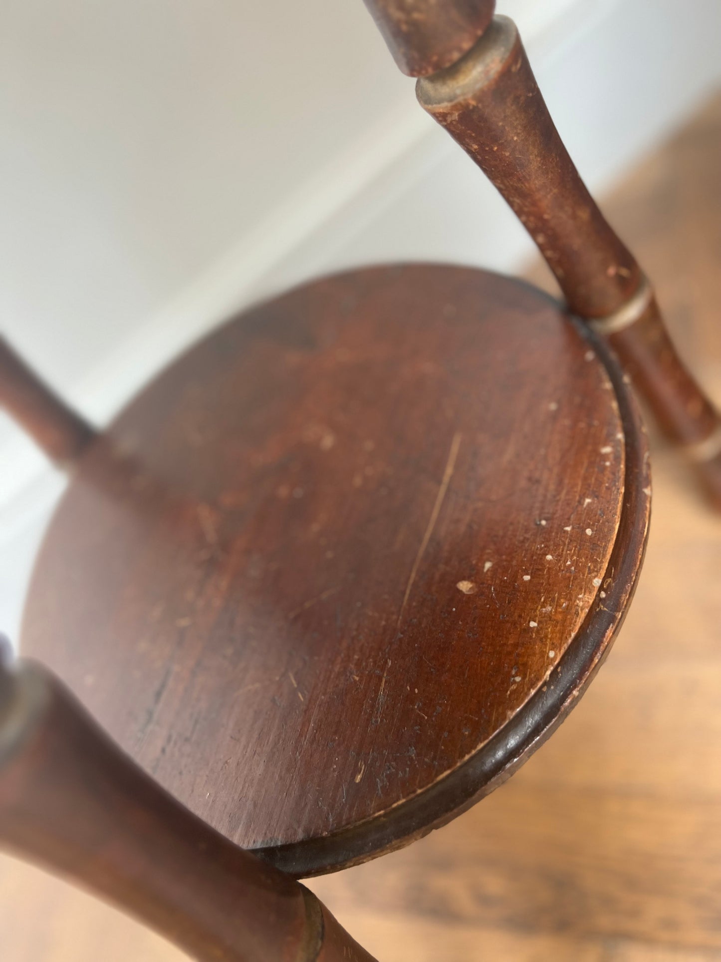 Vintage Faux Bamboo Side Table