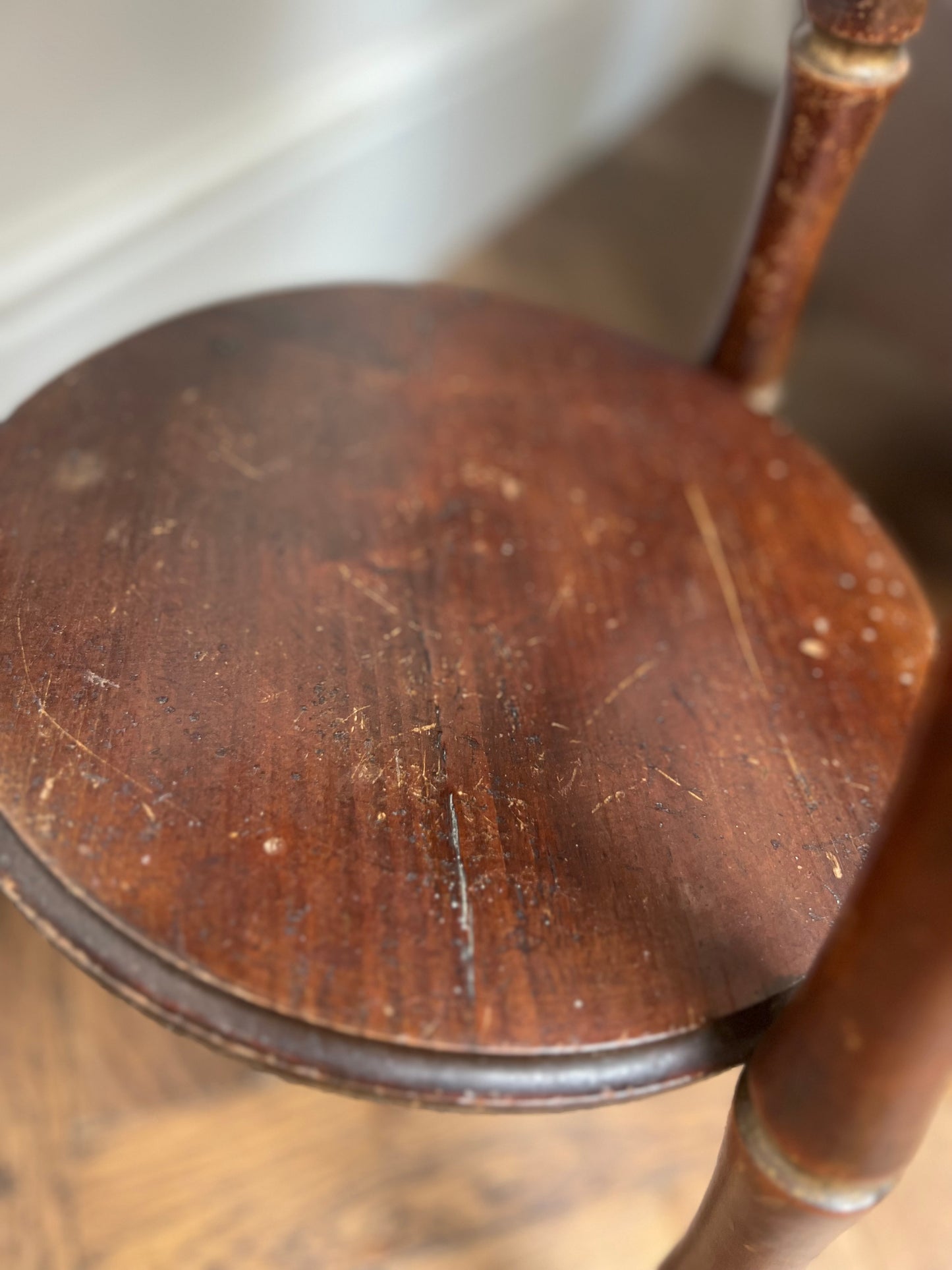 Vintage Faux Bamboo Side Table