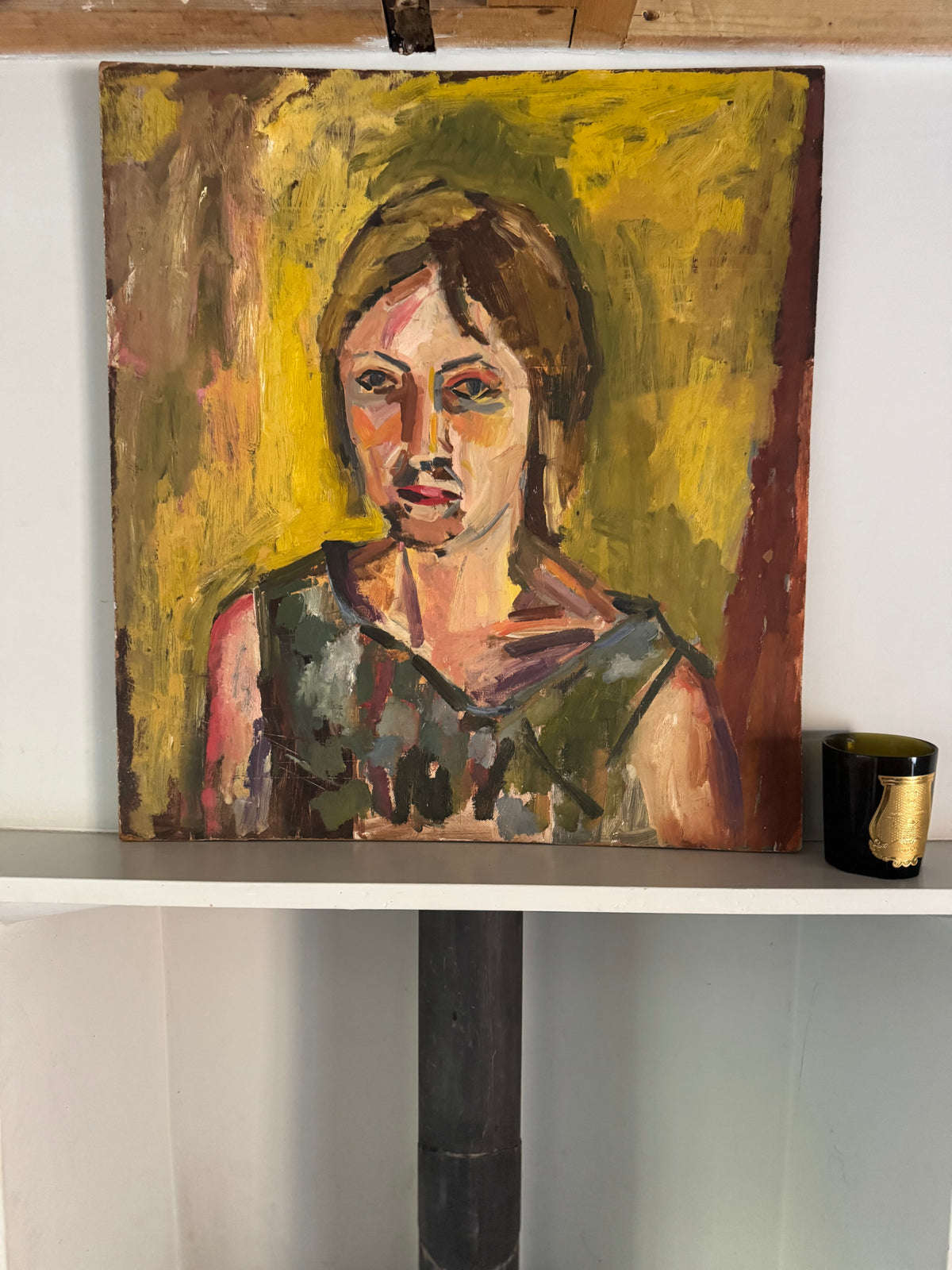 Mid Century Bold Expressive Portrait