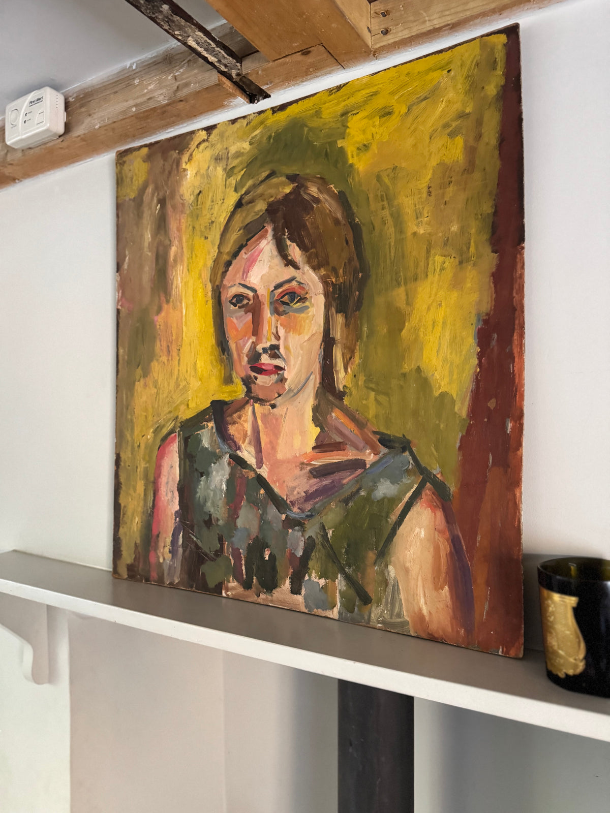 Mid Century Bold Expressive Portrait