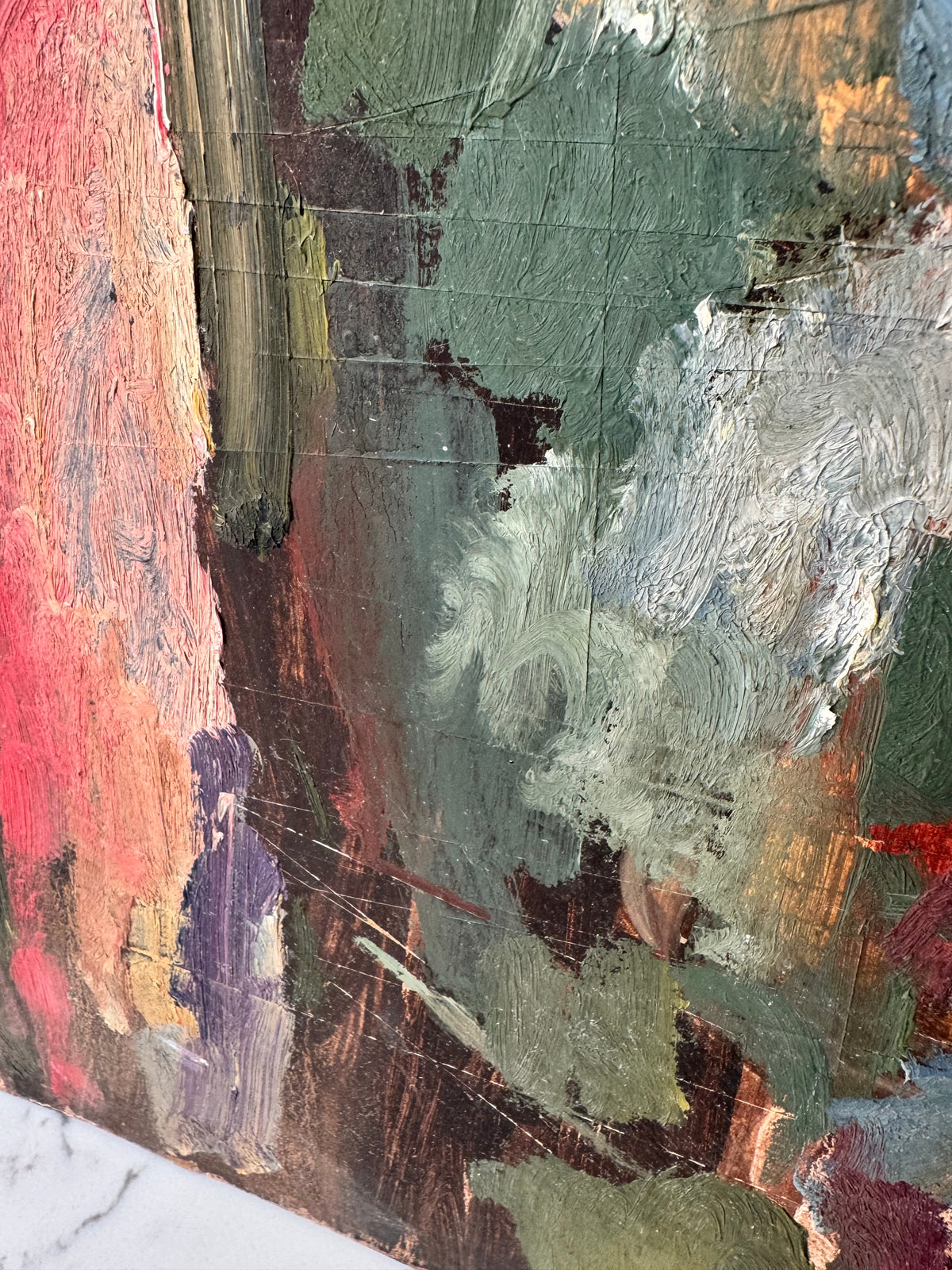 Mid Century Bold Expressive Portrait
