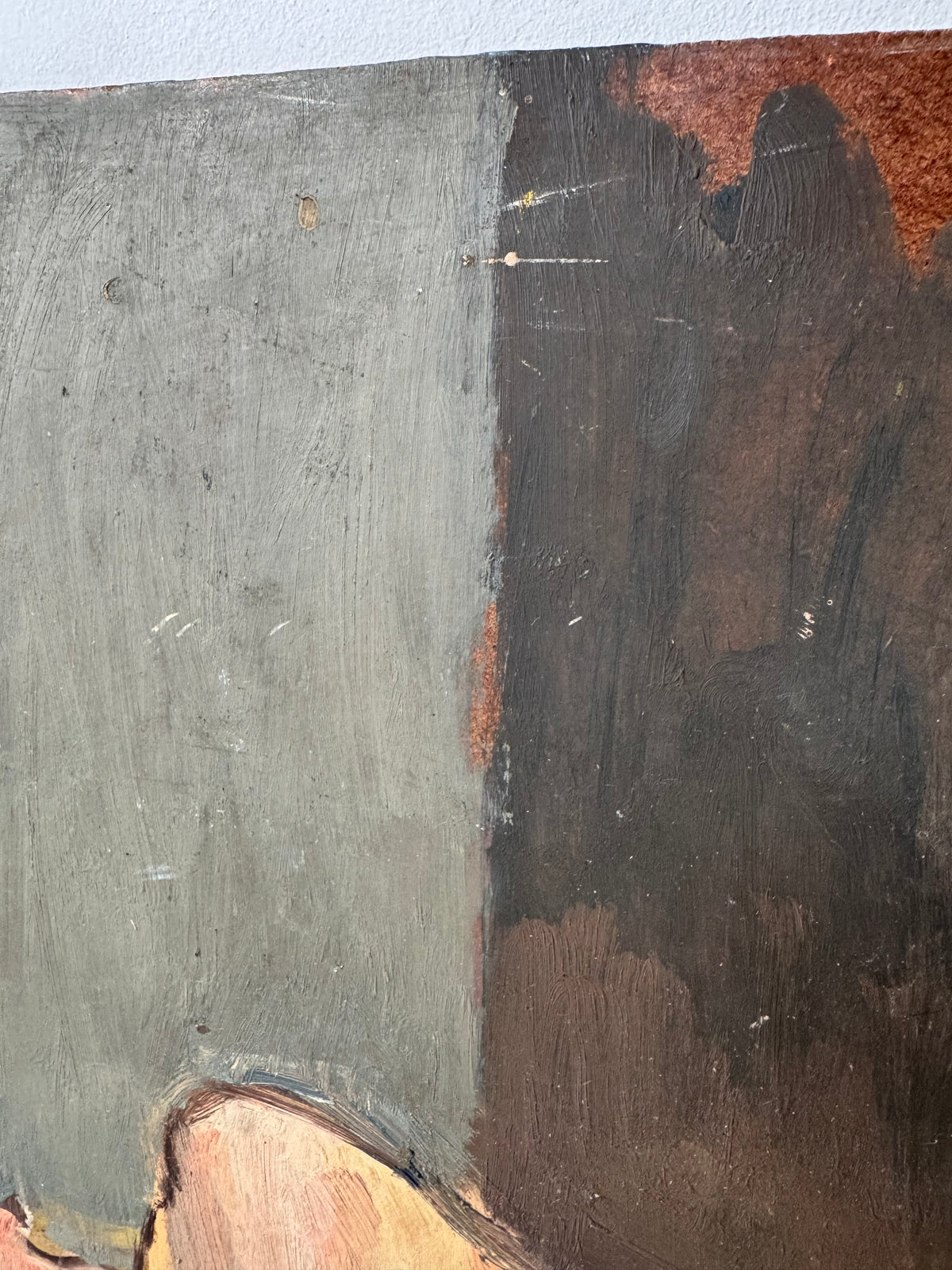Beautiful Large Mid Century Nude on Board