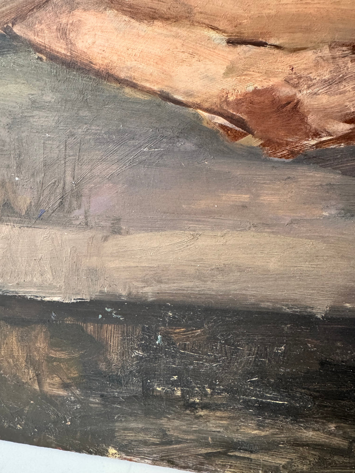 Beautiful Large Mid Century Nude on Board