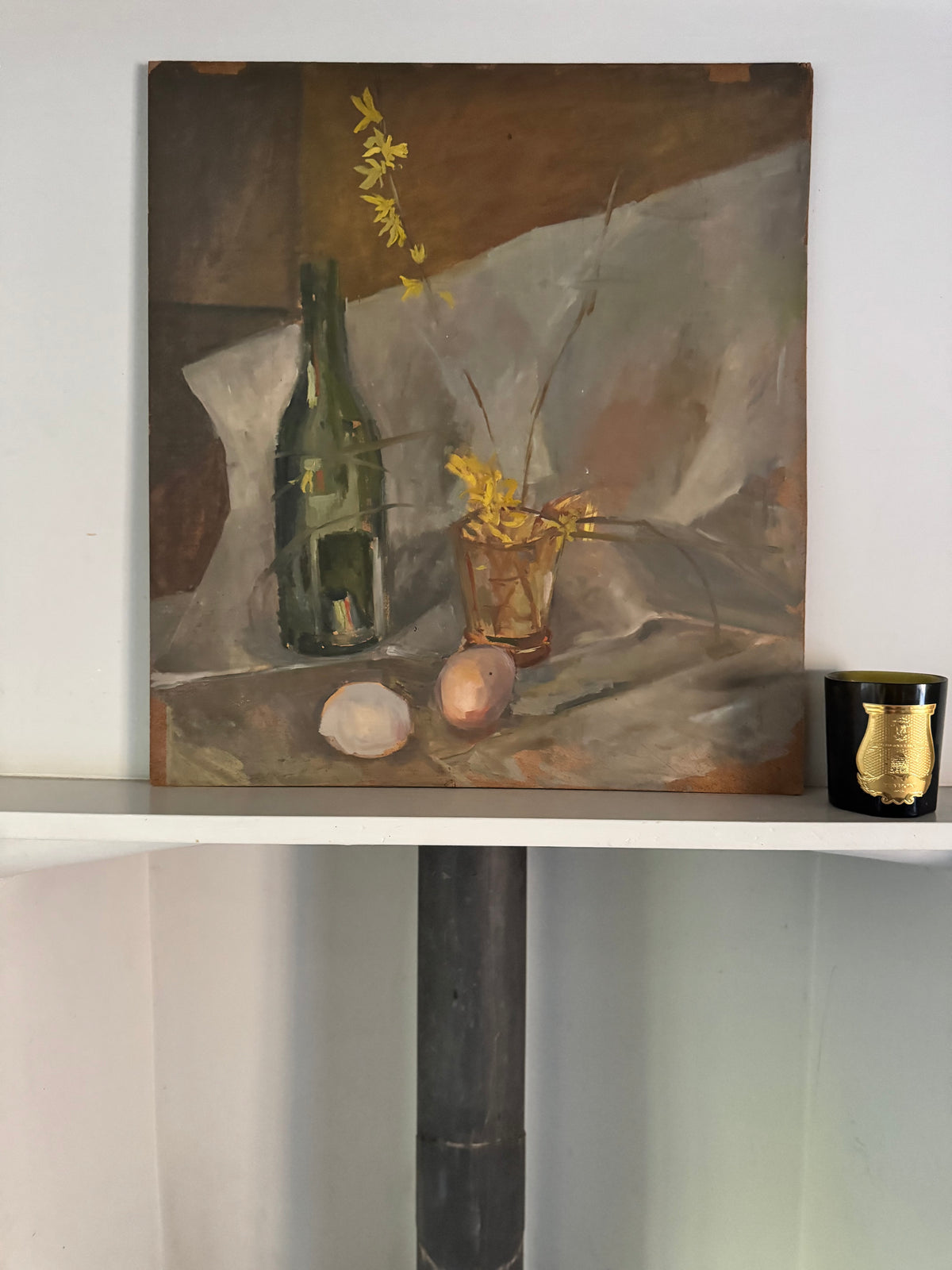 Large Mid Century Still Life 'Eggs" on Board