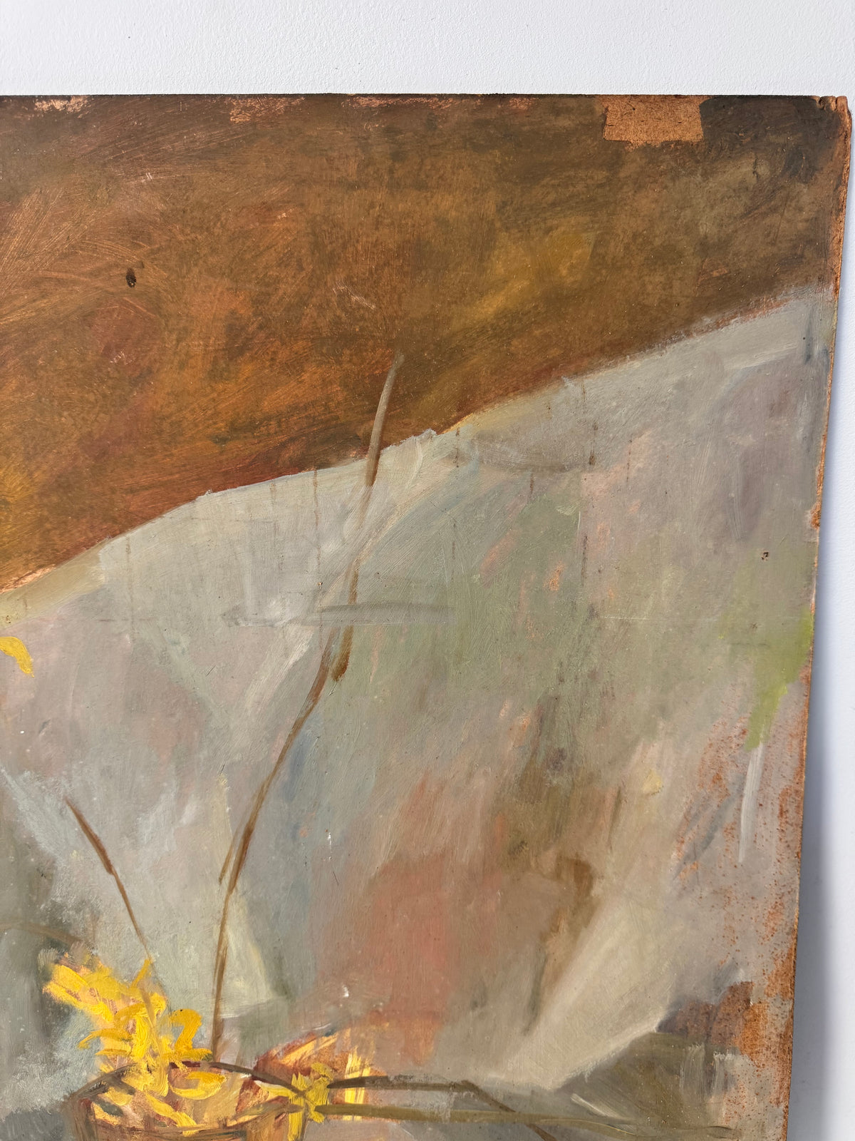 Large Mid Century Still Life 'Eggs" on Board
