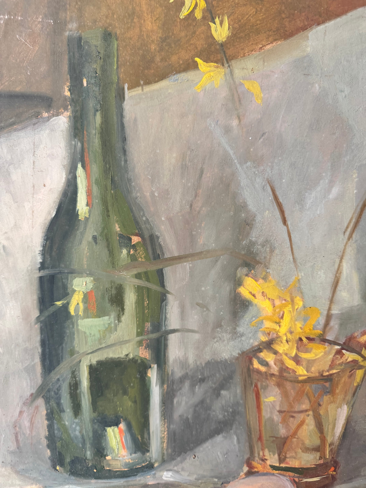 Large Mid Century Still Life 'Eggs" on Board