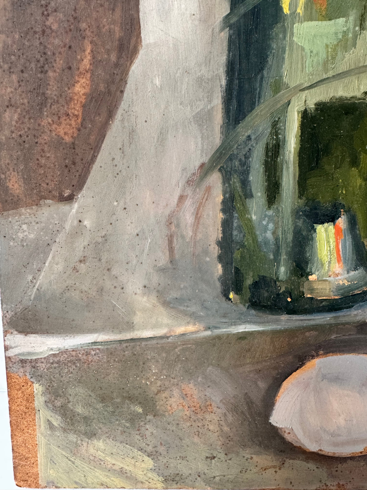 Large Mid Century Still Life 'Eggs" on Board