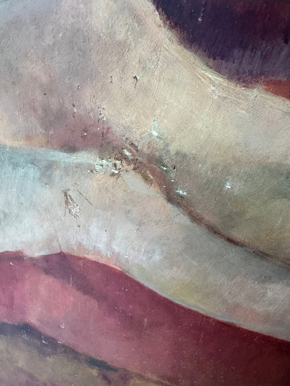 Classic Large Mid Century Nude on Board